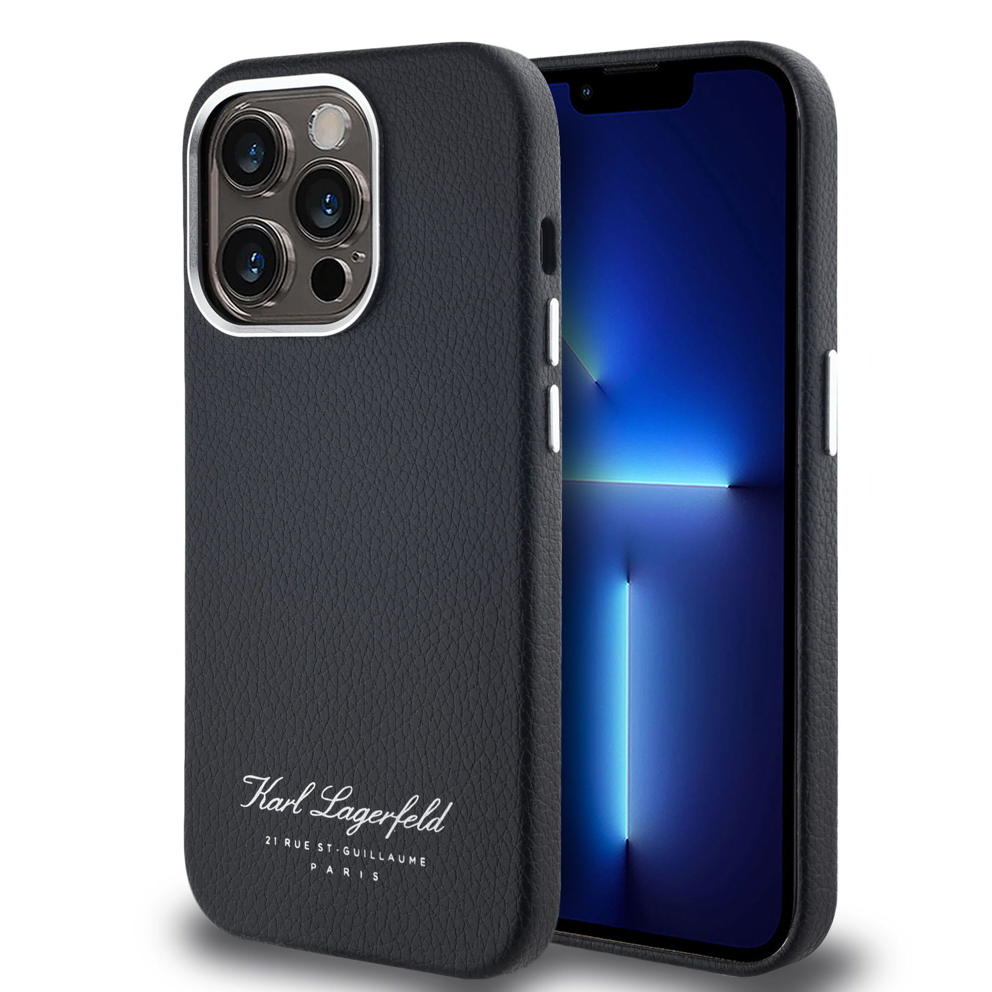 Karl Lagerfeld iPhone 14 Pro hoesje FW pu Hotel RSG - Zwart - productfoto