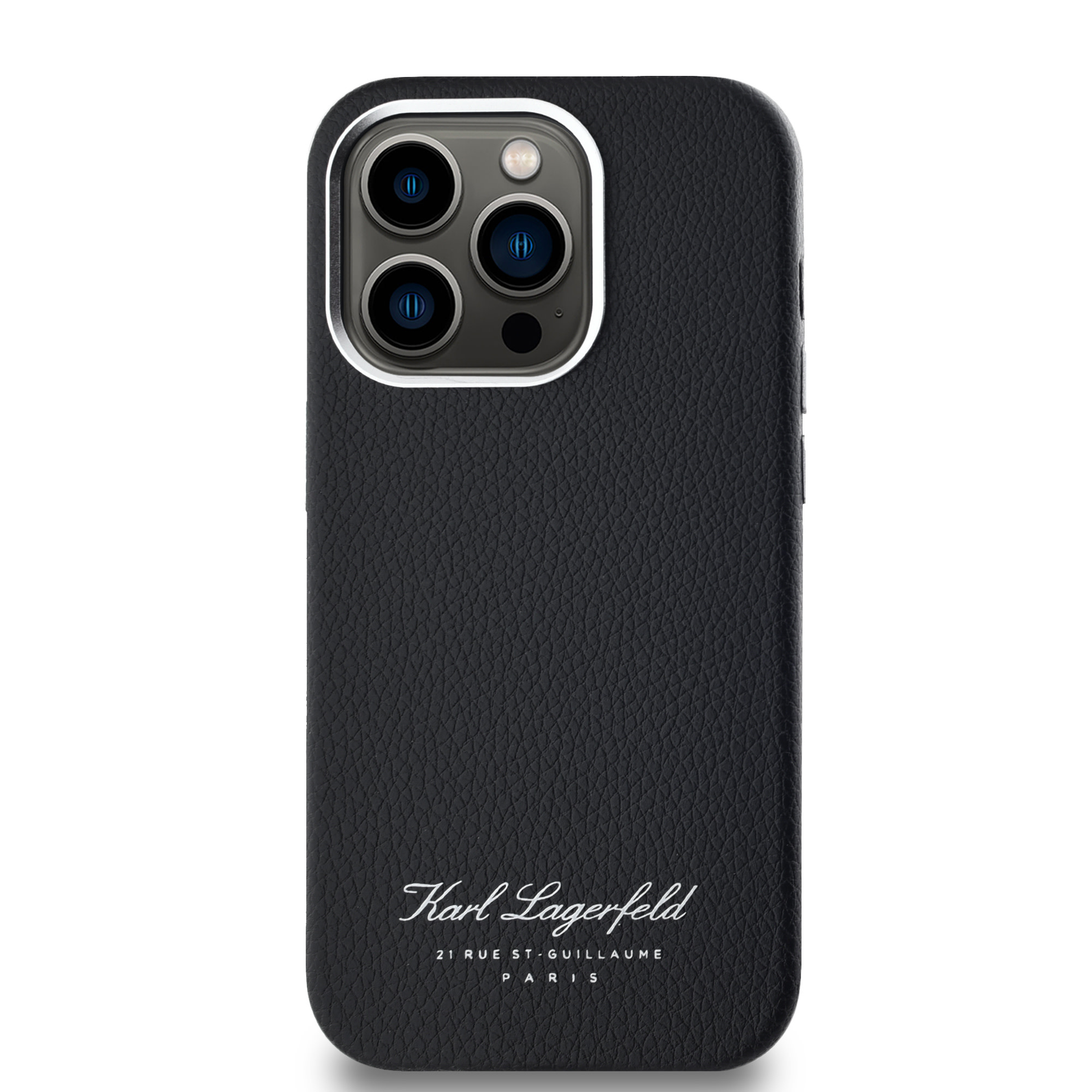 Karl Lagerfeld iPhone 14 Pro hoesje FW pu Hotel RSG - Zwart - detail 2
