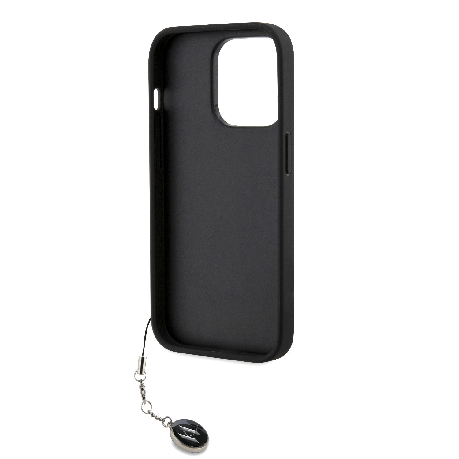 Karl Lagerfeld iPhone 14 Pro hoesje Saffiano Rhinestones and Charm - Zwart - detail 6