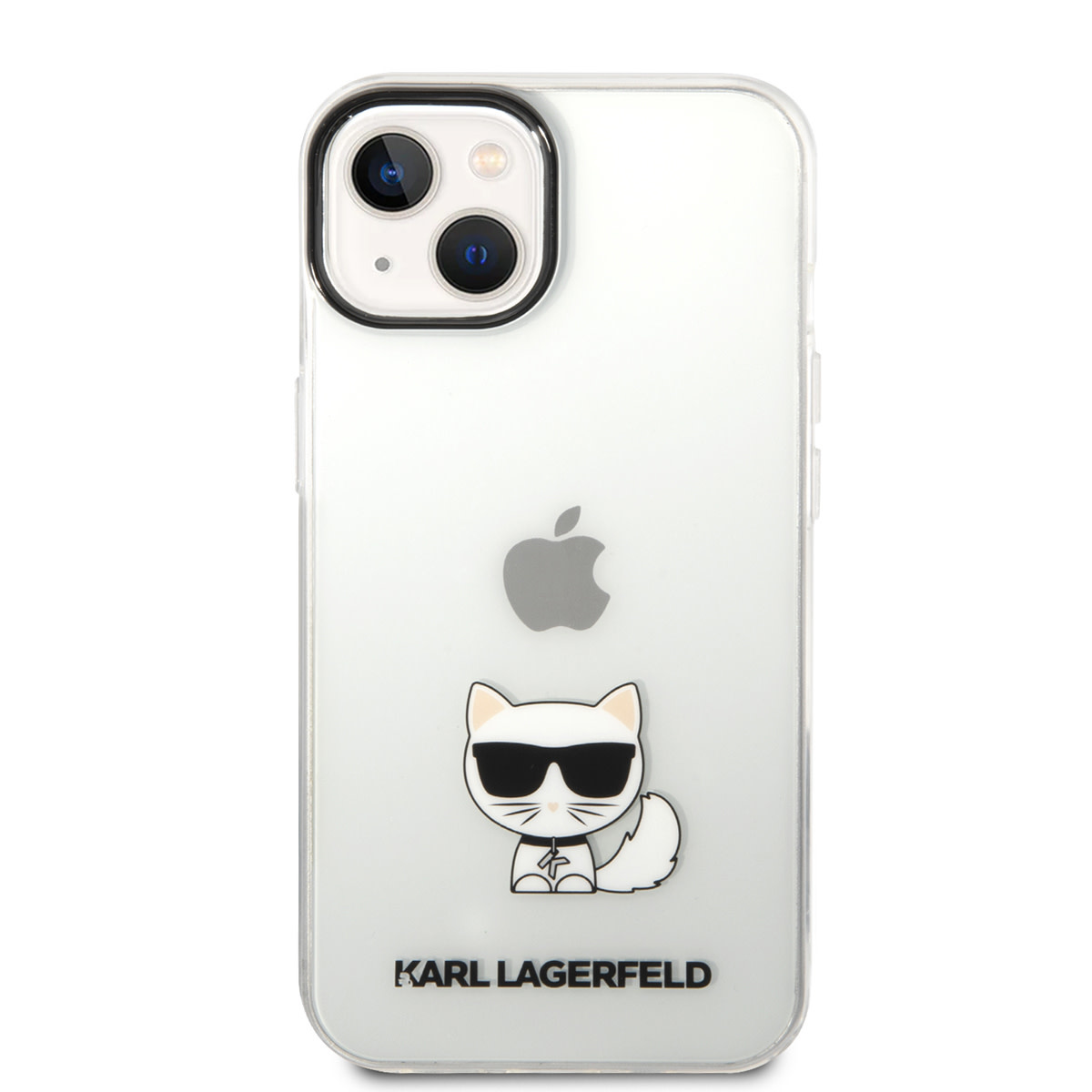 Karl Lagerfeld iPhone 14 Plus TPU hoesje - Choupette - Transparant - detail 2