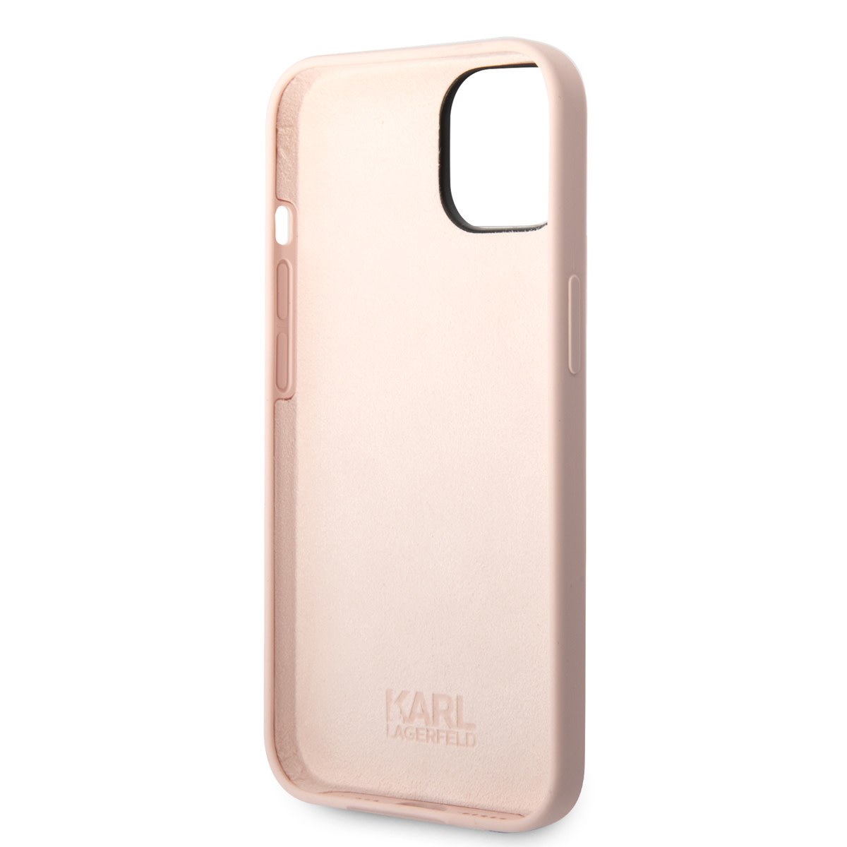 Karl Lagerfeld iPhone 14 hoesje - Karl's Head - Roze - detail 5