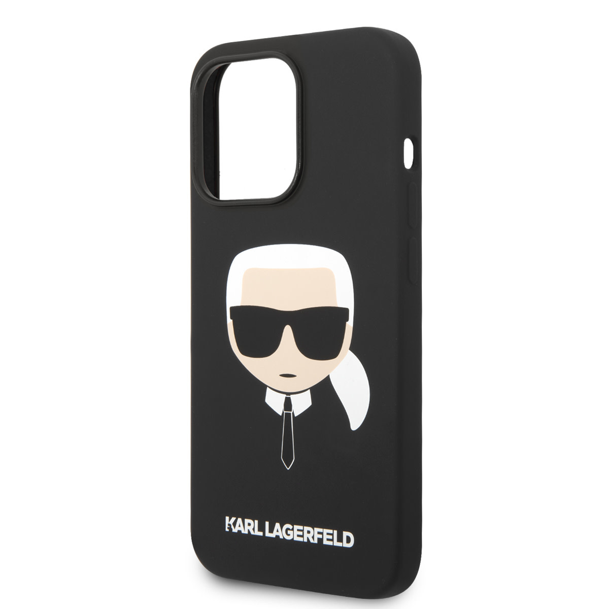 Karl Lagerfeld iPhone 14 Pro Max hoesje - Karl's Head - Zwart - detail 4