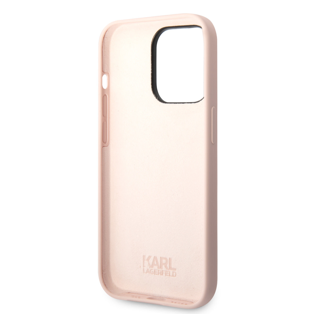 Karl Lagerfeld iPhone 14 Pro Max hoesje - Karl's Head - Roze - detail 5