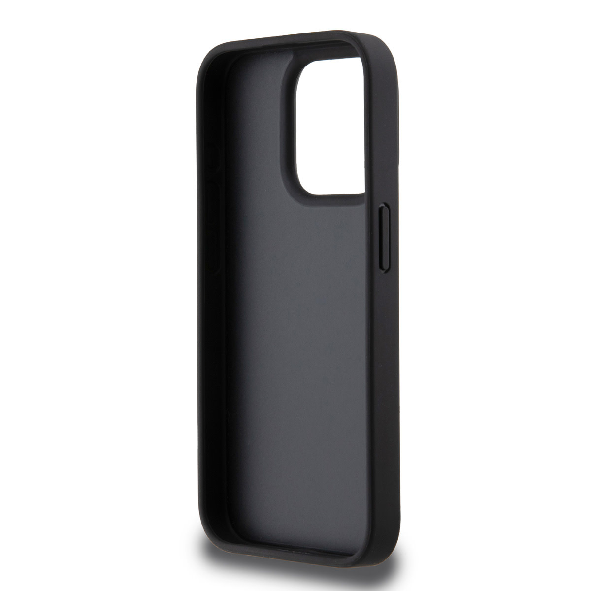 Karl Lagerfeld iPhone 15 Pro Cases hoesje - Saffiano Leather Grip Case with Karl Logo - Zwart - detail 6