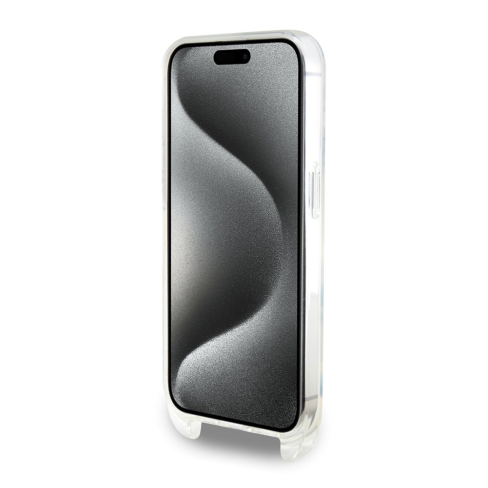 Karl Lagerfeld iPhone 15 Pro hoesje IML IKONIK CROSSBODY - Transparant - detail 10