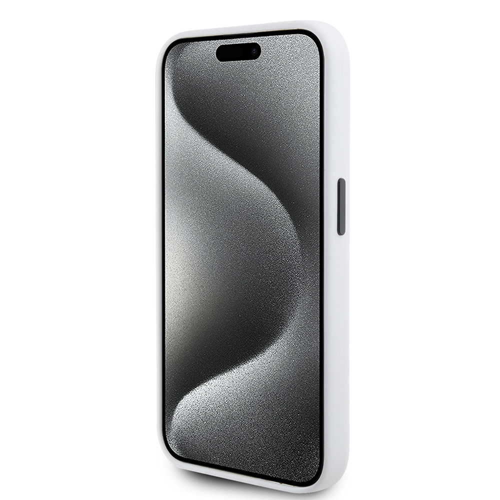 Karl Lagerfeld iPhone 15 Pro hoesje SILICONE K&C - Wit - detail 4