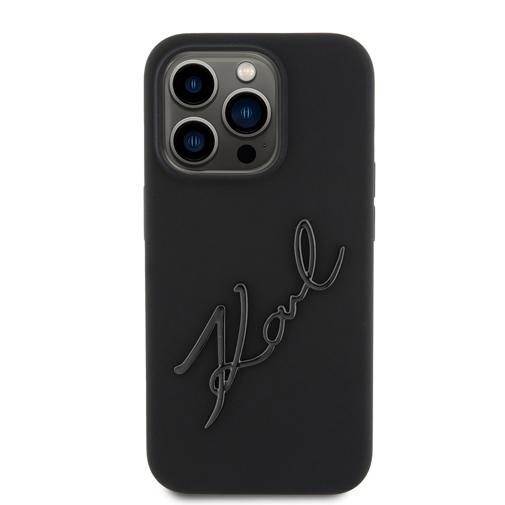 Karl Lagerfeld iPhone 15 Pro hoesje KARL SCRIPT LOGO - Zwart - detail 10
