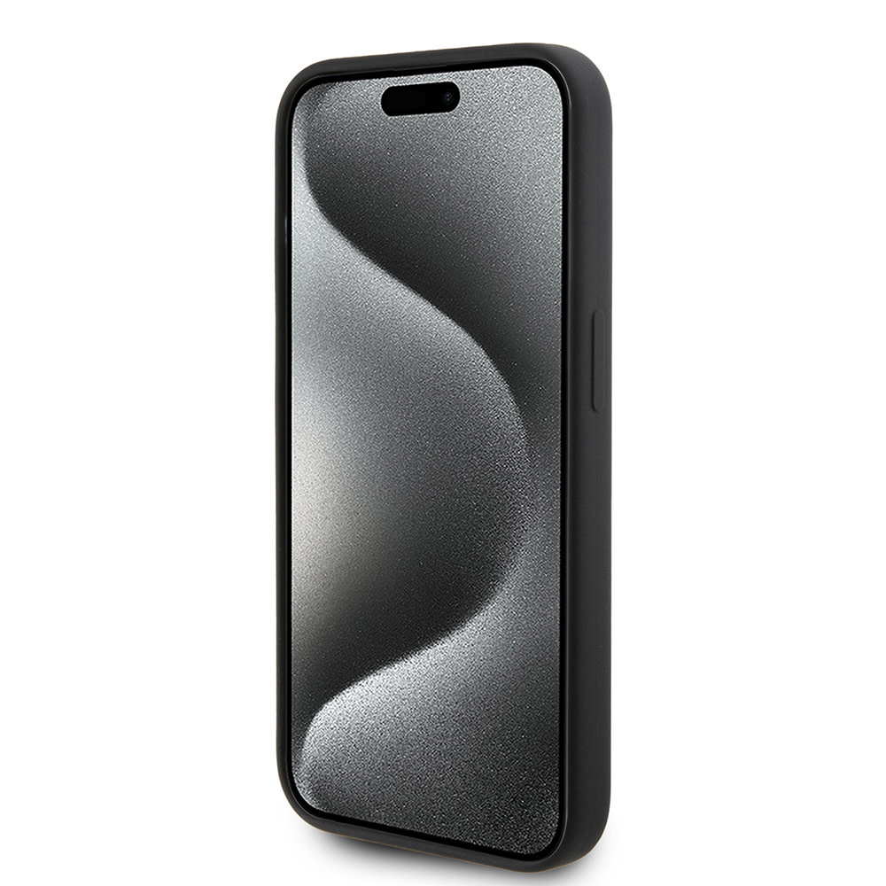 Karl Lagerfeld iPhone 15 Pro hoesje KARL SCRIPT LOGO - Zwart - detail 4