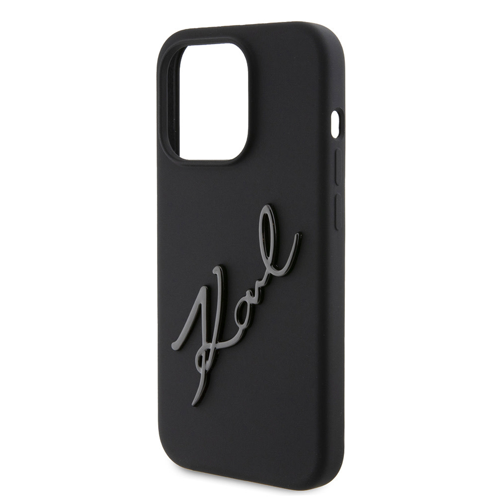 Karl Lagerfeld iPhone 15 Pro hoesje KARL SCRIPT LOGO - Zwart - detail 5