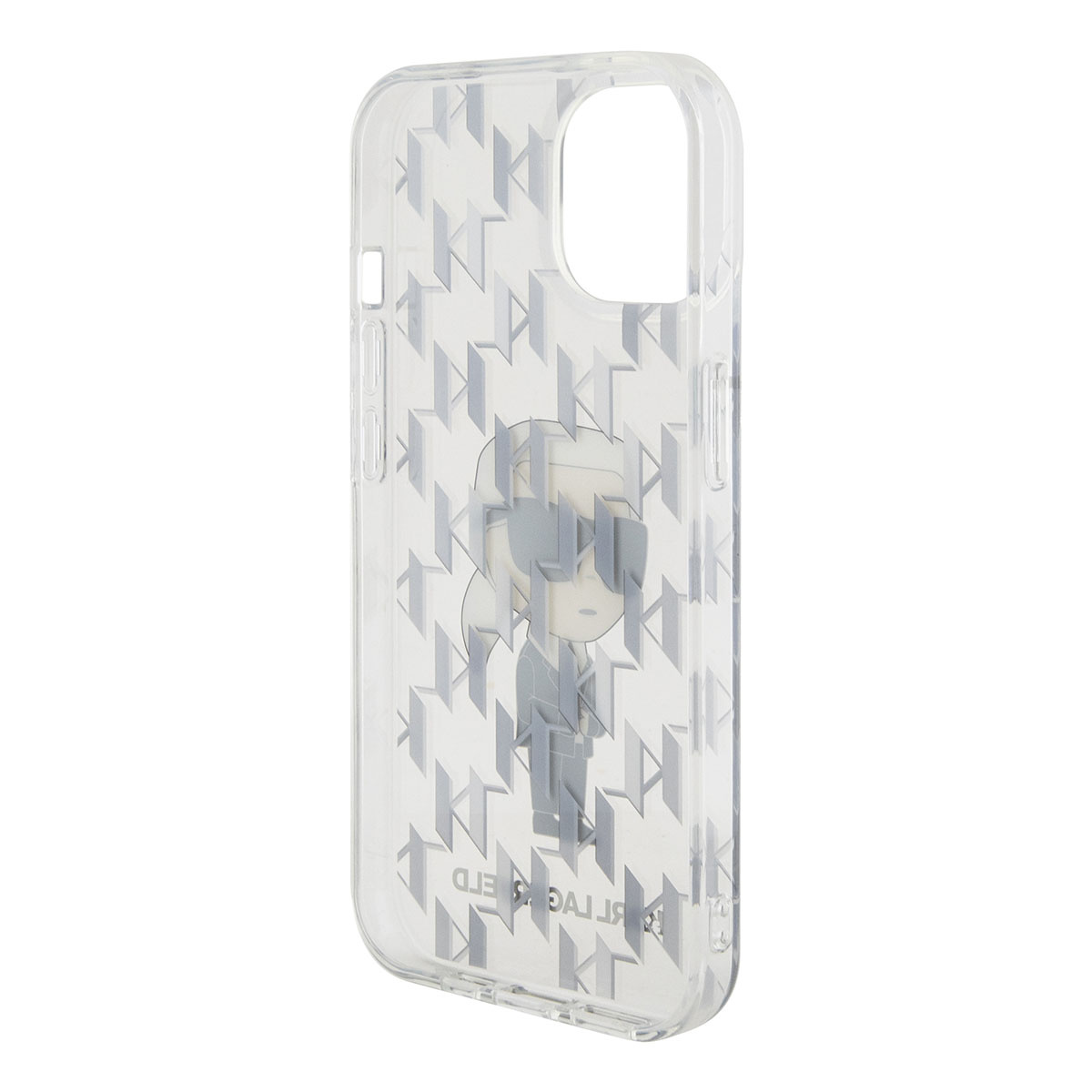 Karl Lagerfeld iPhone 15 hoesje Ikonik Monogram - Transparant - detail 6
