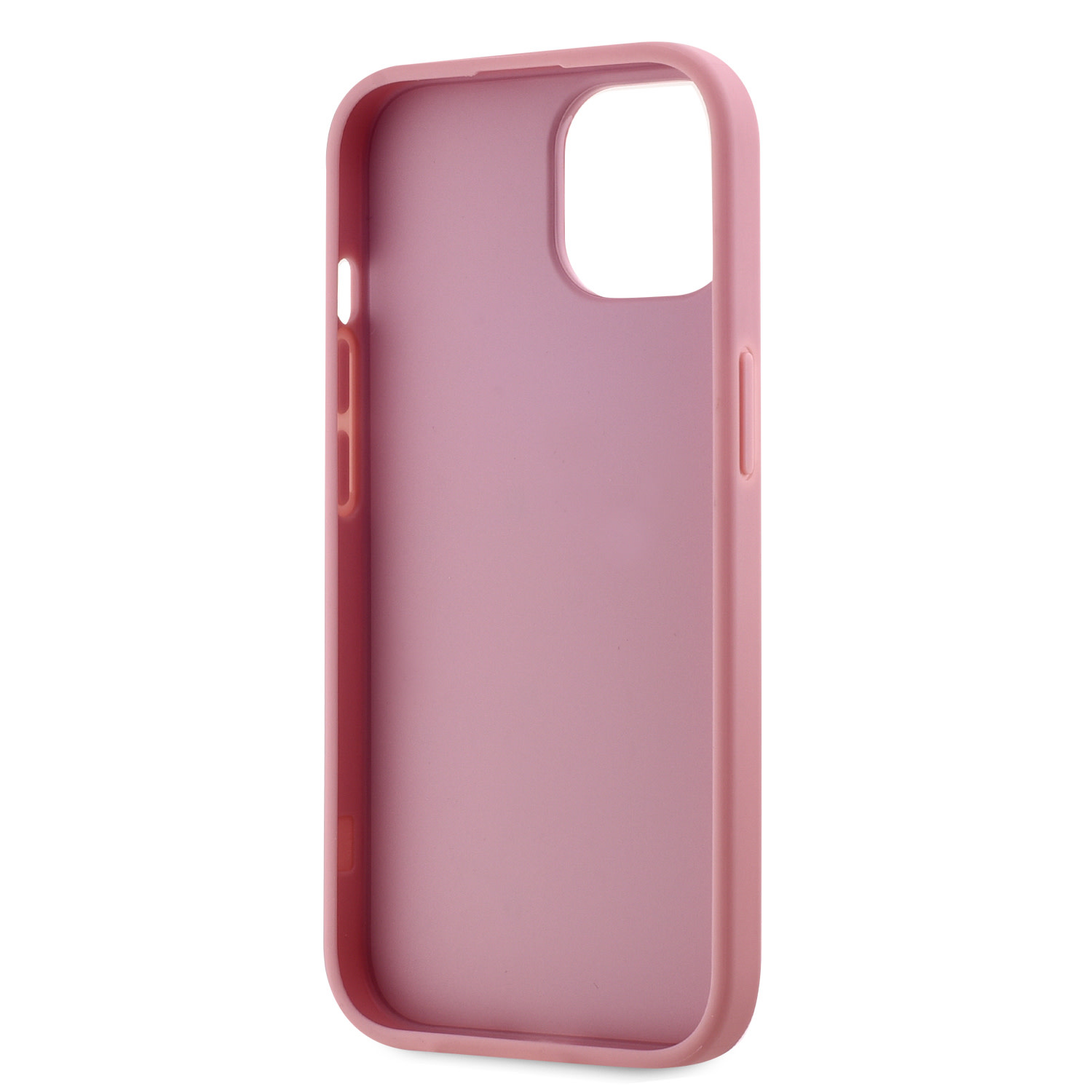 Karl Lagerfeld iPhone 15 hoesje Wrinkled - Metal signature - Roze - detail 1