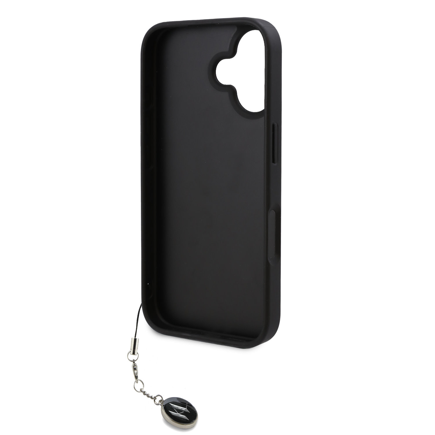 Karl Lagerfeld iPhone 16 hoesje Saffiano rhinestones and charm - Zwart - detail 5
