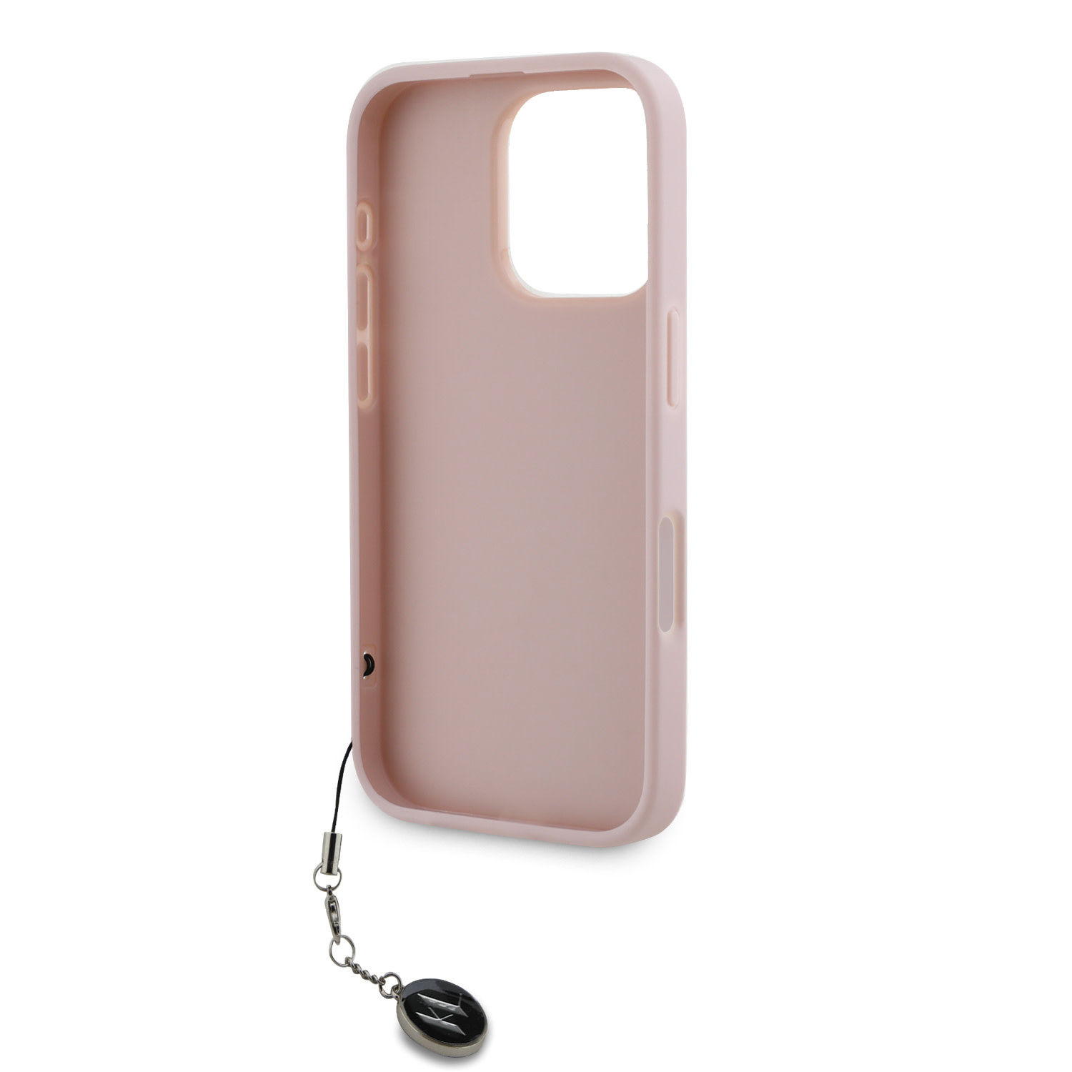 Karl Lagerfeld iPhone 16 Pro Max hoesje Saffiano rhinestones and charm - Roze - detail 6