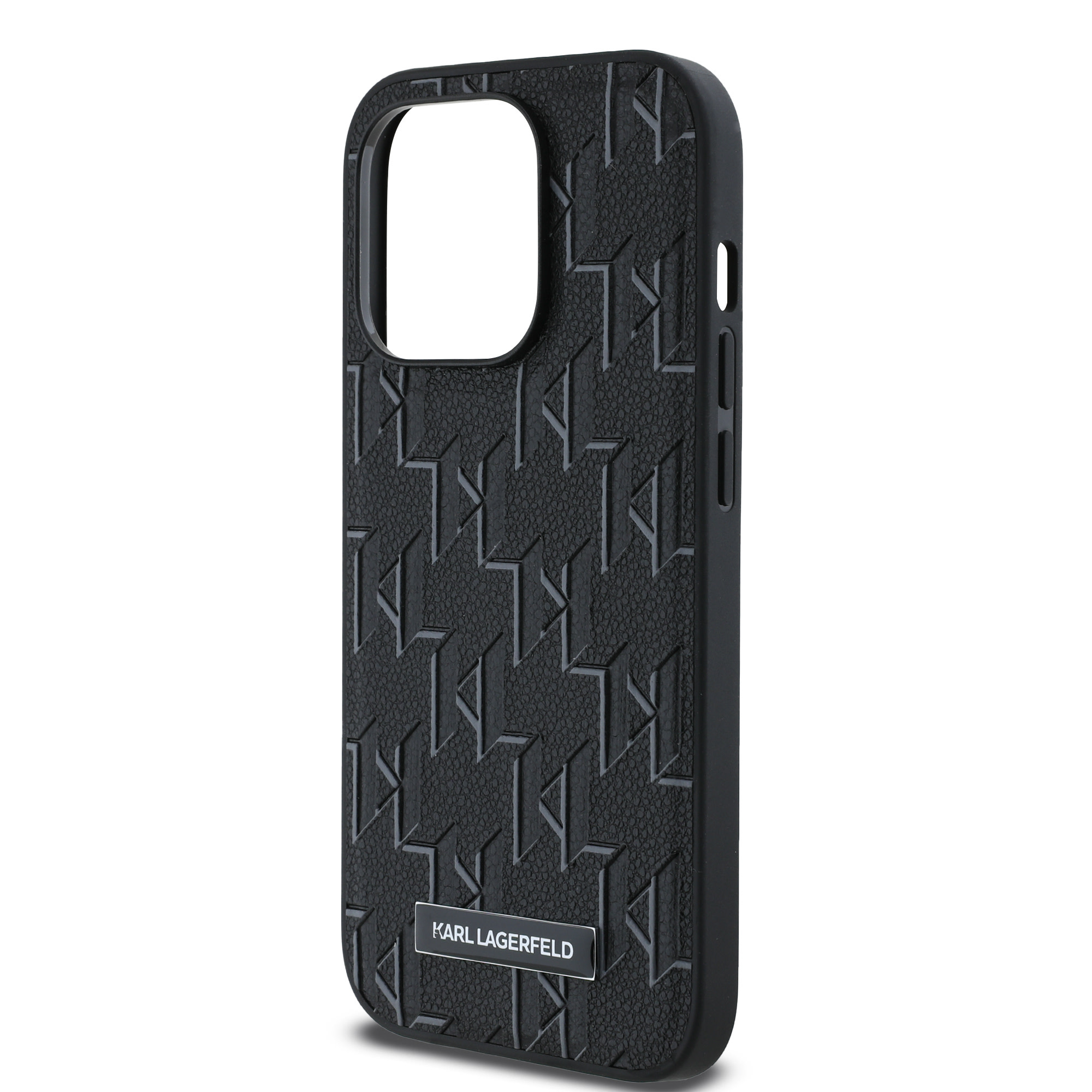 Karl Lagerfeld iPhone 14 Pro hoesje Magsafe pu - hot stamp - Zwart - detail 5