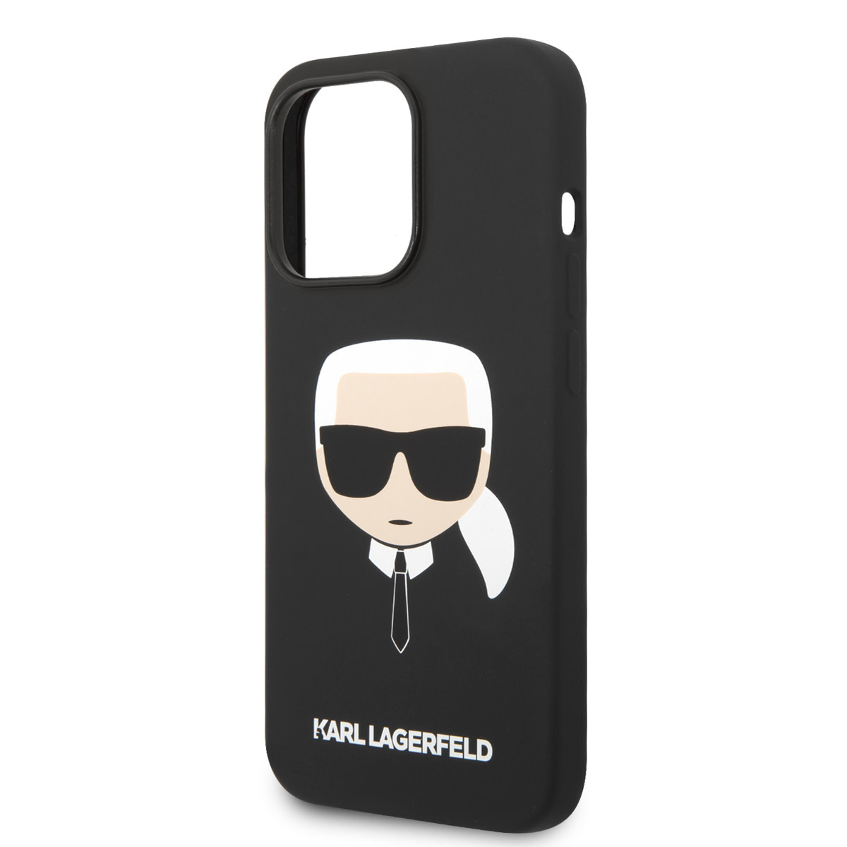 Karl Lagerfeld iPhone 14 Pro hoesje - Karl's Head - Magsafe Compatible - Zwart - detail 4