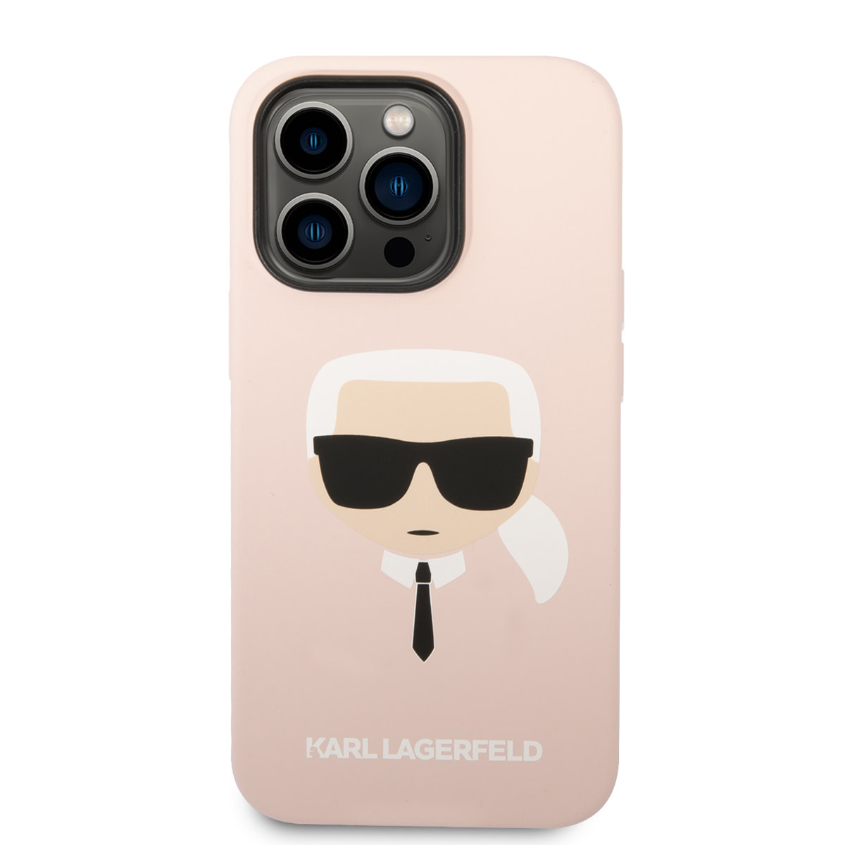 Karl Lagerfeld iPhone 14 Pro hoesje - Karl's Head - Magsafe Compatible - Roze - detail 2