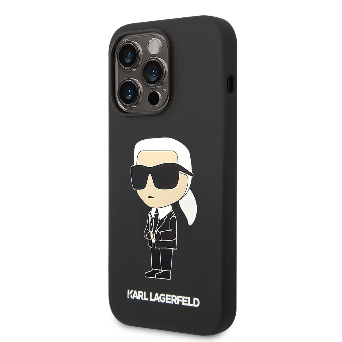 Karl Lagerfeld iPhone 14 Pro hoesje - Ikonik NFT Karl - Magsafe Compatible - Zwart - detail 1