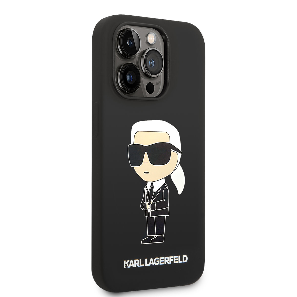 Karl Lagerfeld iPhone 14 Pro hoesje - Ikonik NFT Karl - Magsafe Compatible - Zwart - detail 3
