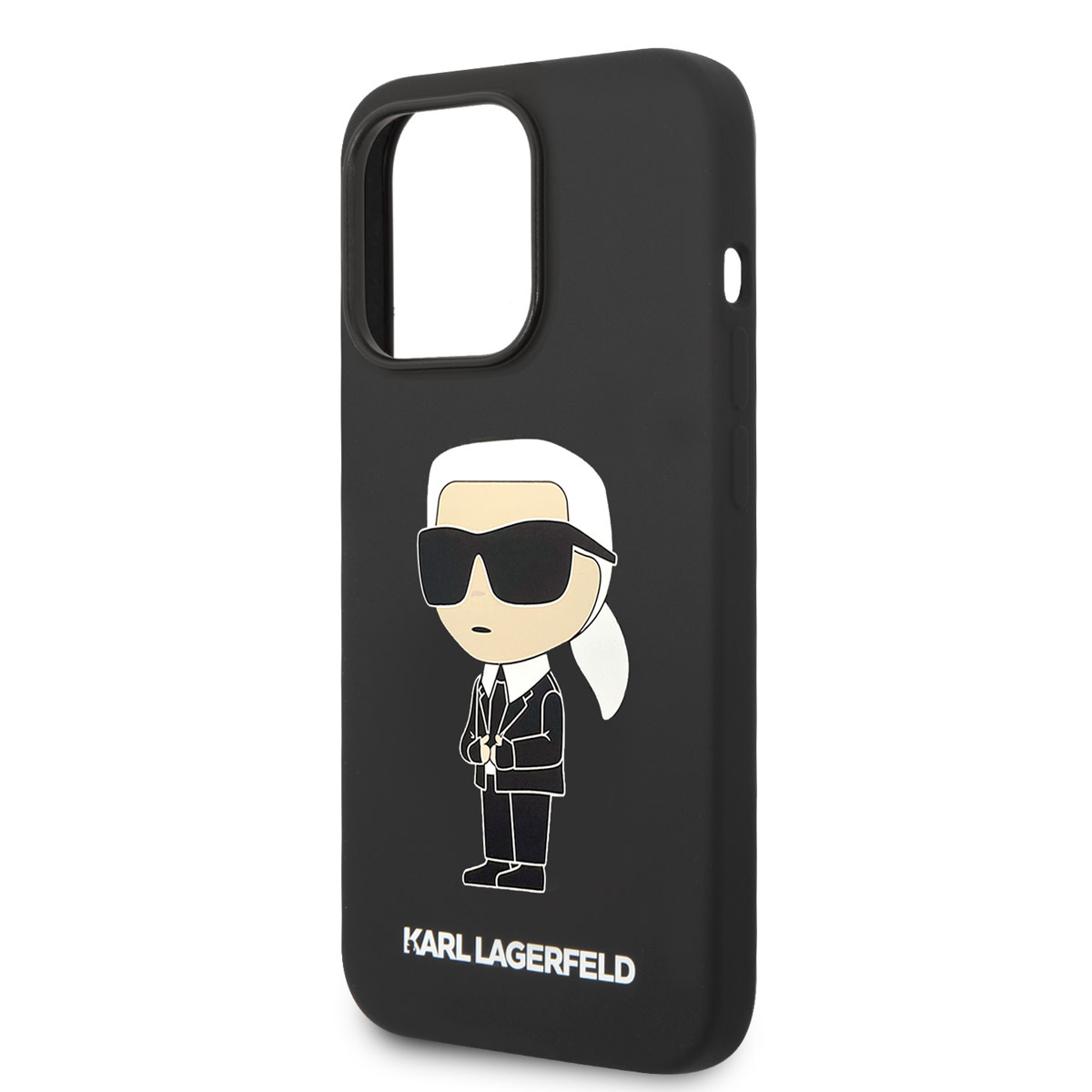 Karl Lagerfeld iPhone 14 Pro hoesje - Ikonik NFT Karl - Magsafe Compatible - Zwart - detail 4