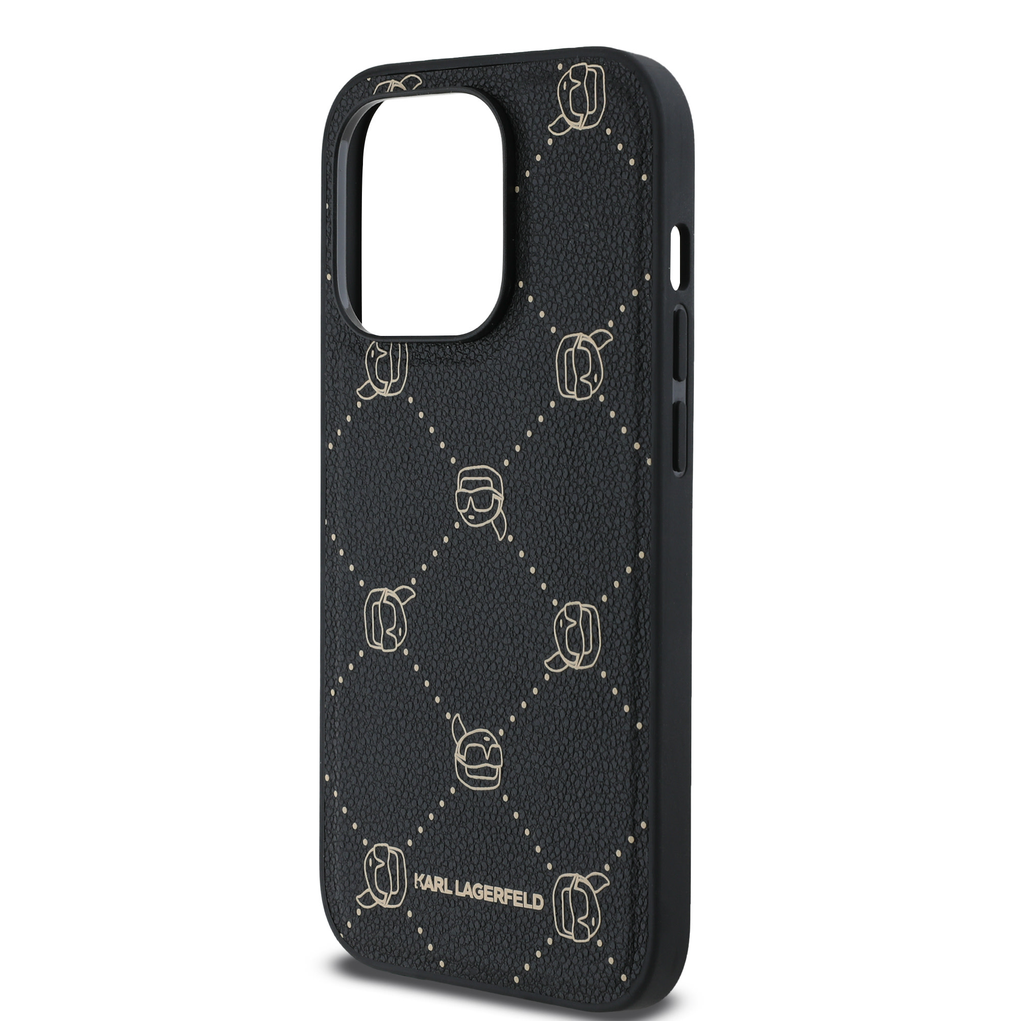 Karl Lagerfeld iPhone 14 Pro Max hoesje Magsafe - Karl Heads - Zwart - detail 6