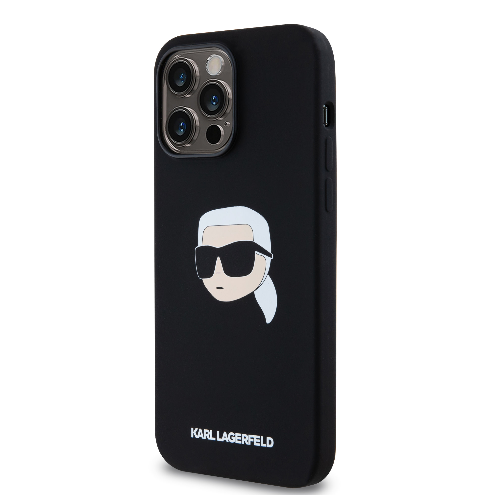 Karl Lagerfeld iPhone 14 Pro Max hoesje Magsafe - Karl Print - Zwart - detail 6