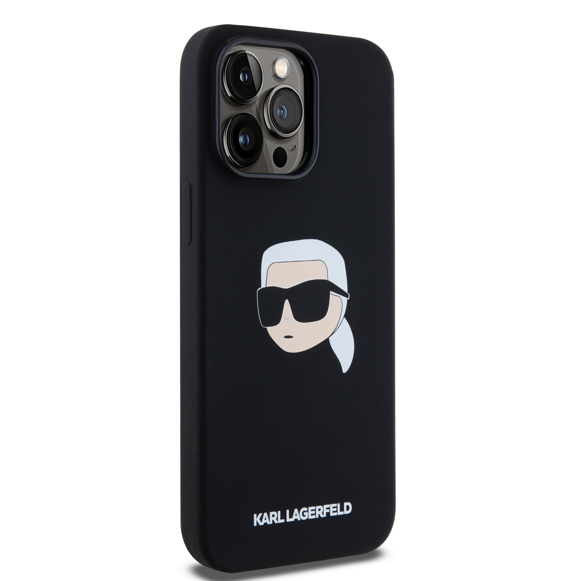 Karl Lagerfeld iPhone 14 Pro Max hoesje Magsafe - Karl Print - Zwart - detail 4