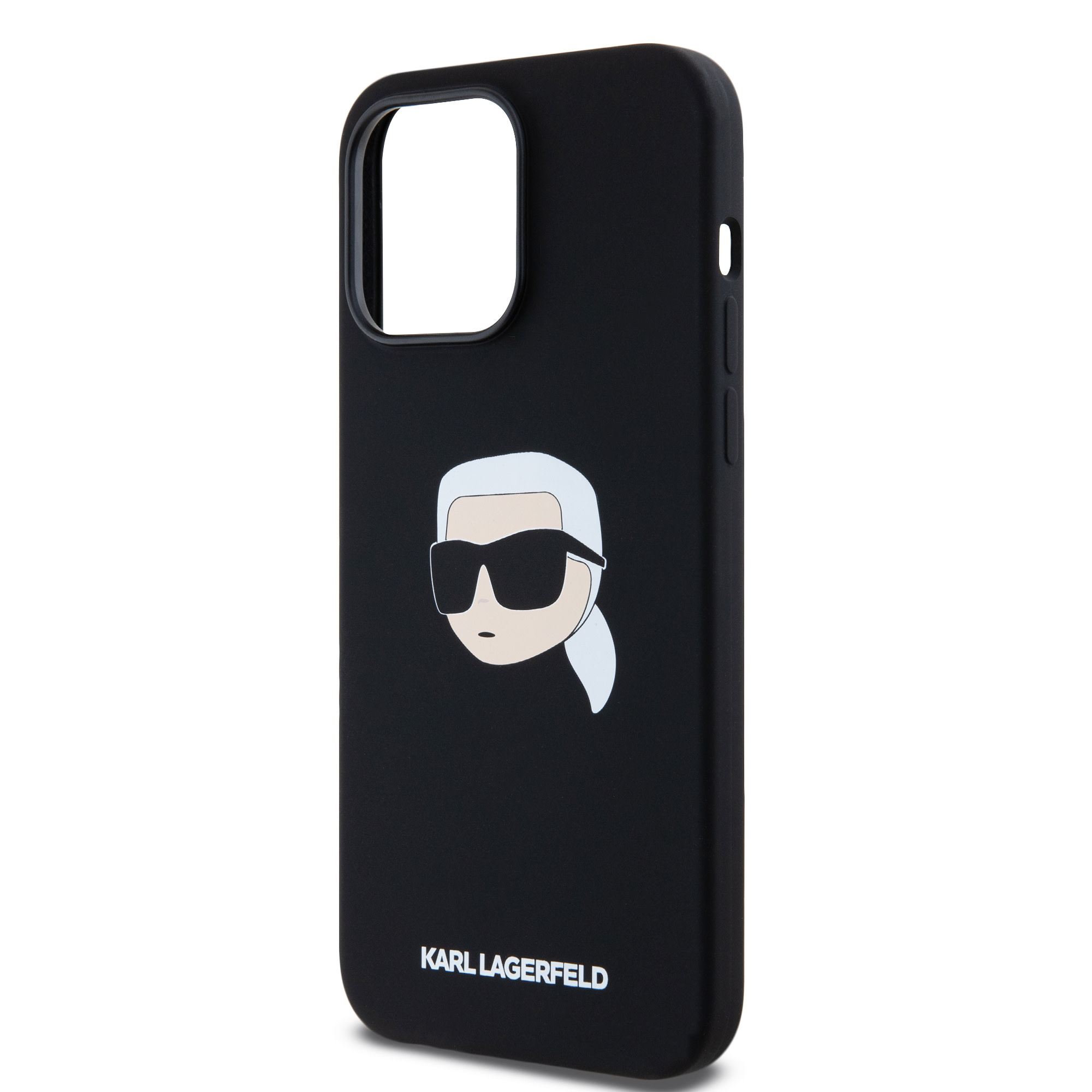 Karl Lagerfeld iPhone 14 Pro Max hoesje Magsafe - Karl Print - Zwart - detail 2