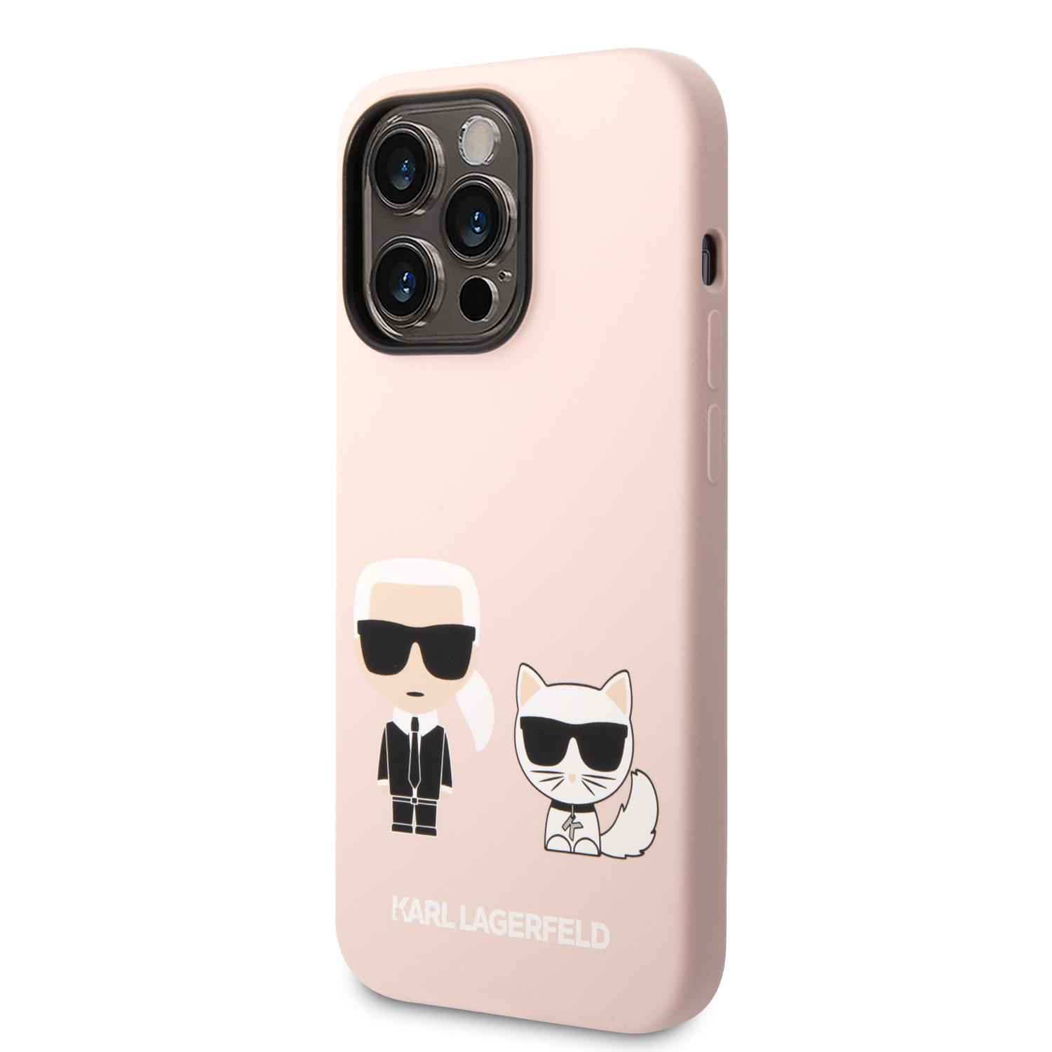 Karl Lagerfeld iPhone 14 Pro Max hoesje - Roze - detail 1