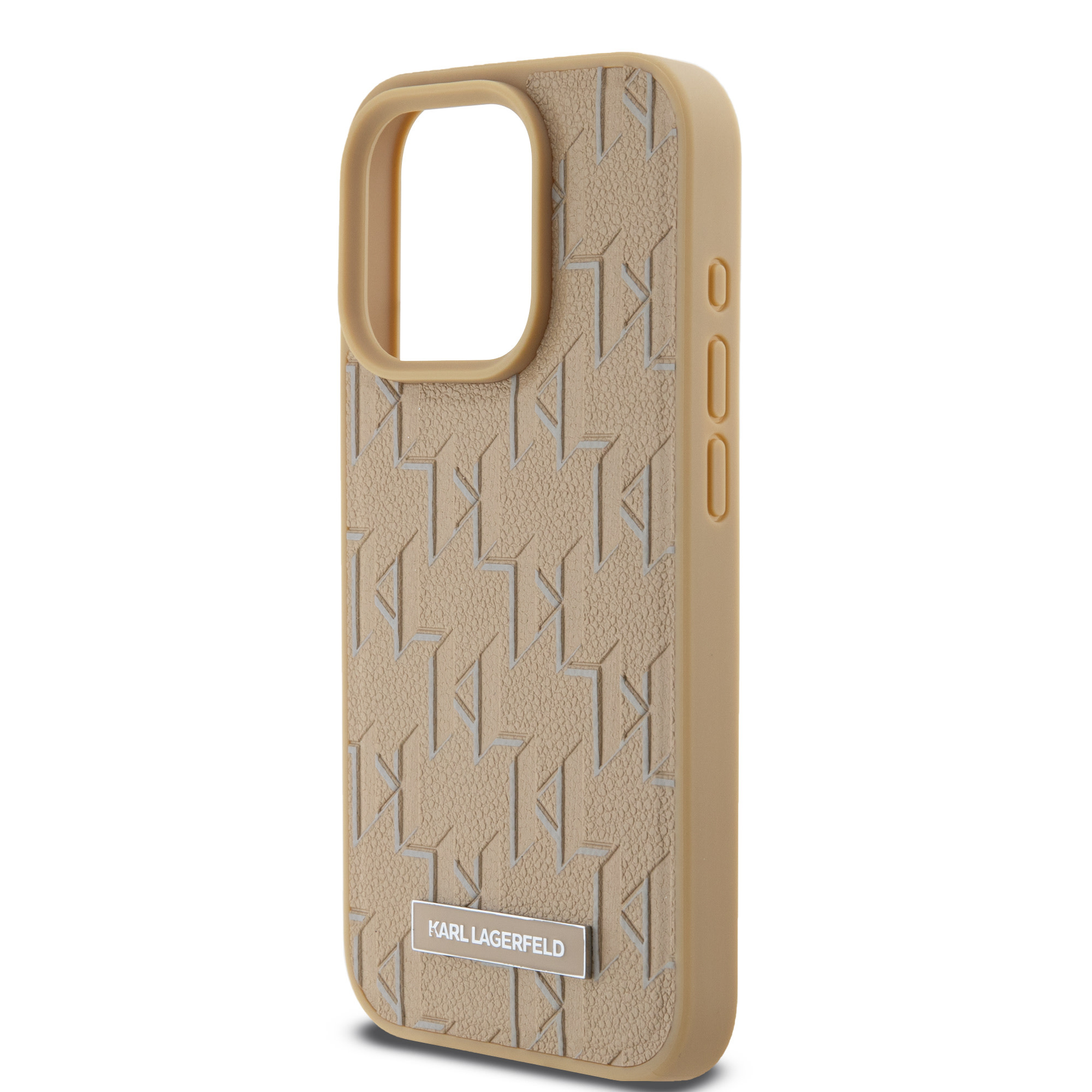 Karl Lagerfeld iPhone 15 Pro hoesje Magsafe - Hot stamps - Beige - detail 6
