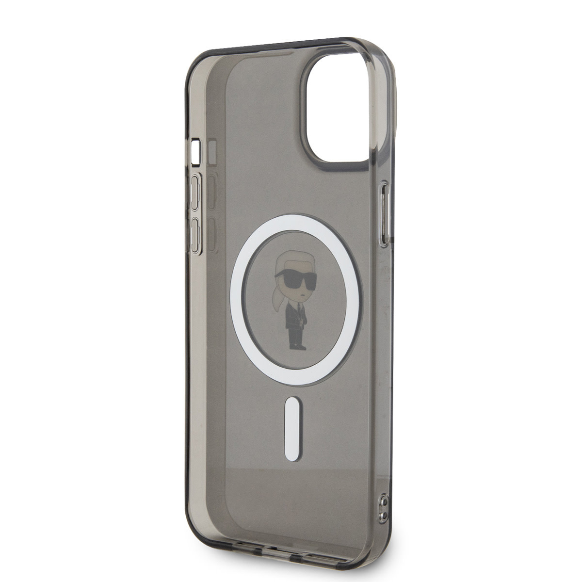 Karl Lagerfeld iPhone 15 Plus Hardcase hoesje - Magsafe Compatible - Ikonik - Zwart - detail 5