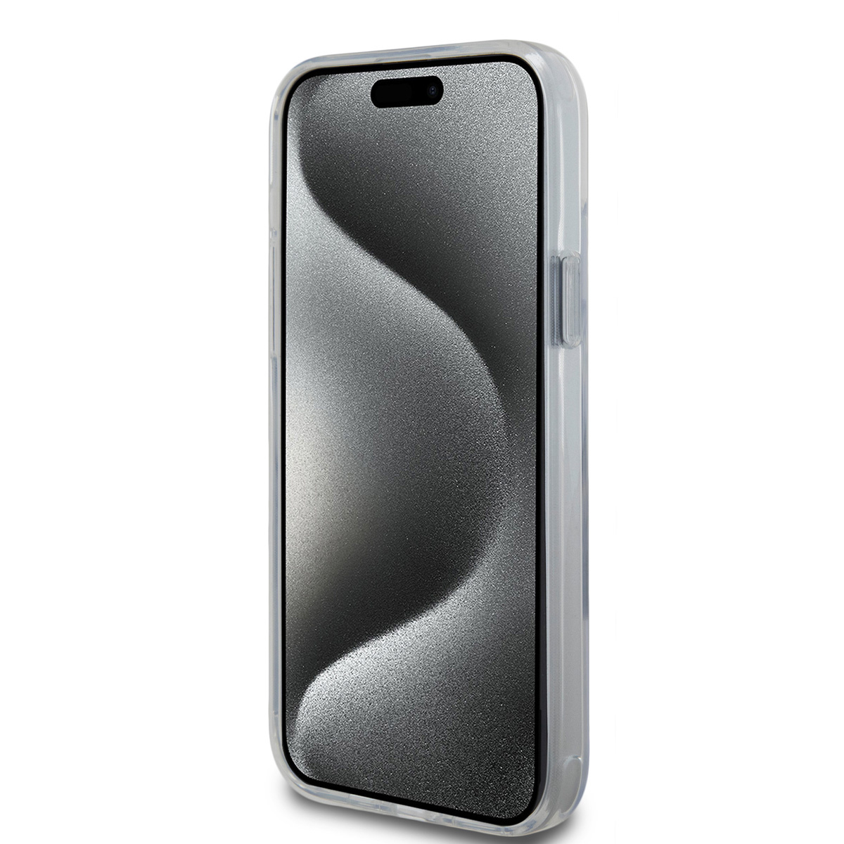 Karl Lagerfeld iPhone 15 Plus Hardcase hoesje - Magsafe compatible - Ringstand - K&C - Wit - detail 6
