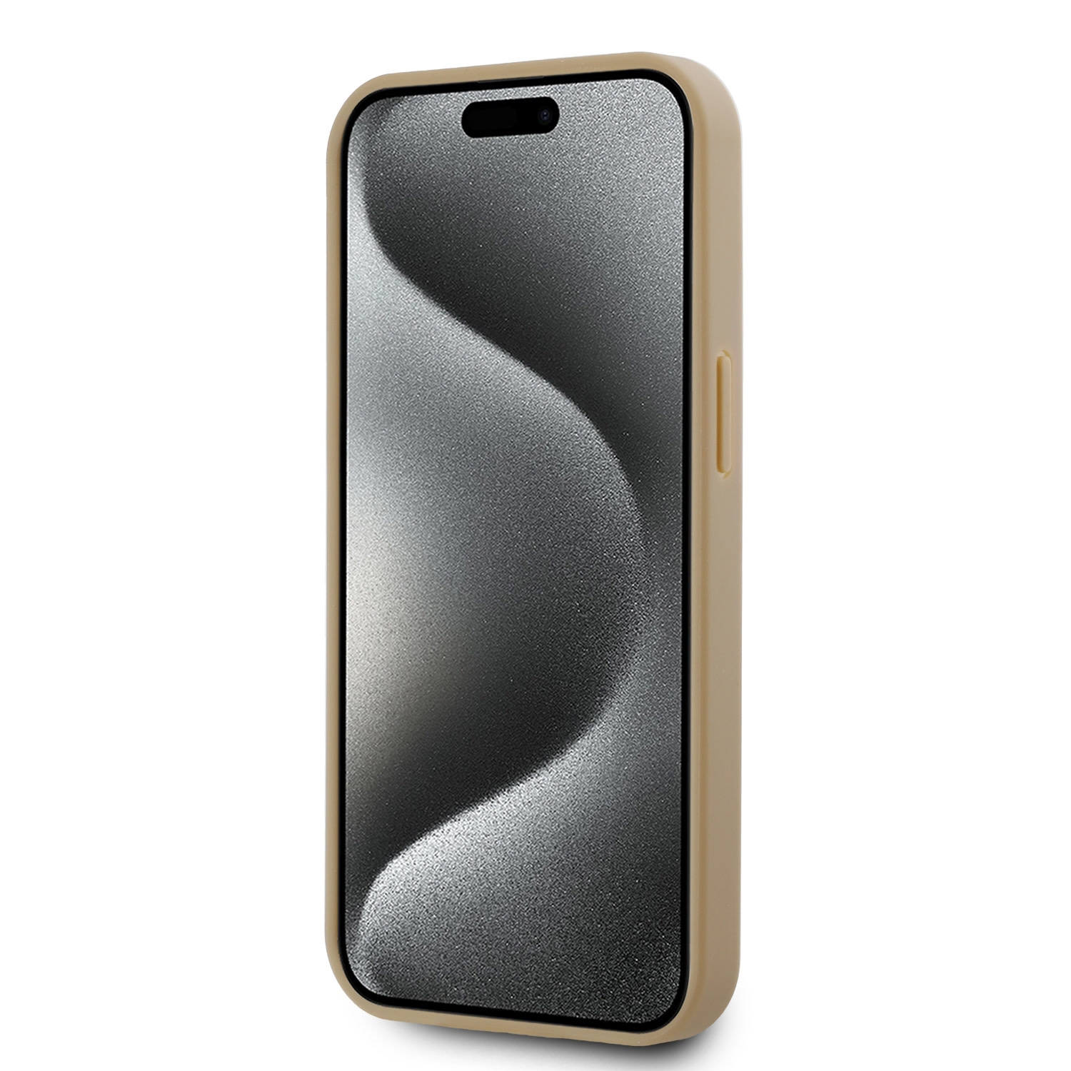 Karl Lagerfeld iPhone 15 hoesje Magsafe - Karl Heads - Beige - detail 4
