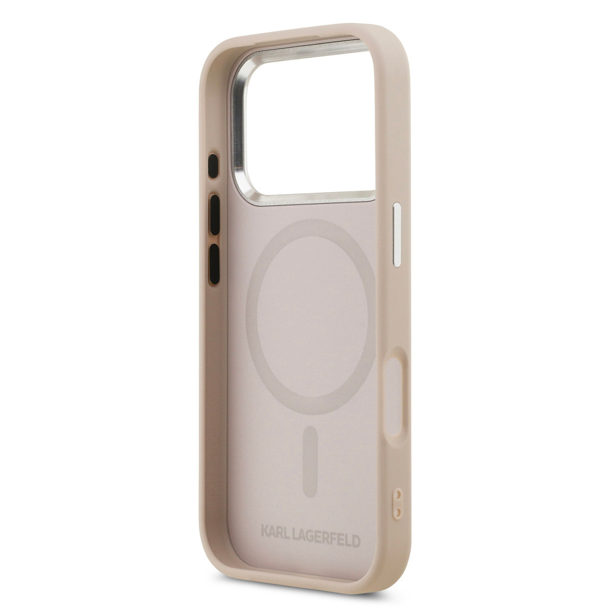 Karl lagerfeld iPhone 17 Pro hoesje - MagSafe - K&C Pins - Roze - detail 6