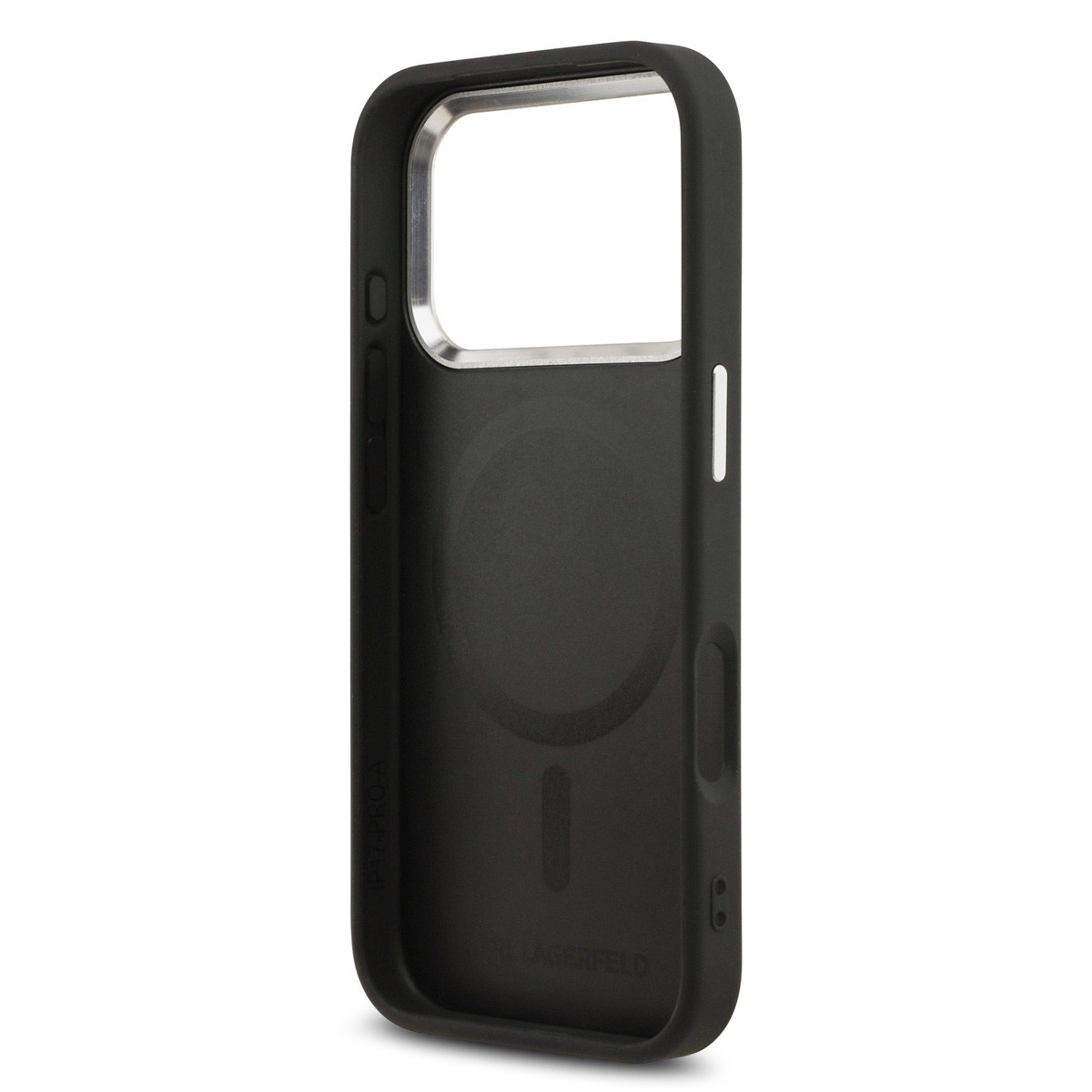 Karl lagerfeld iPhone 17 Pro hoesje - MagSafe - K&C Pins - Zwart - detail 6