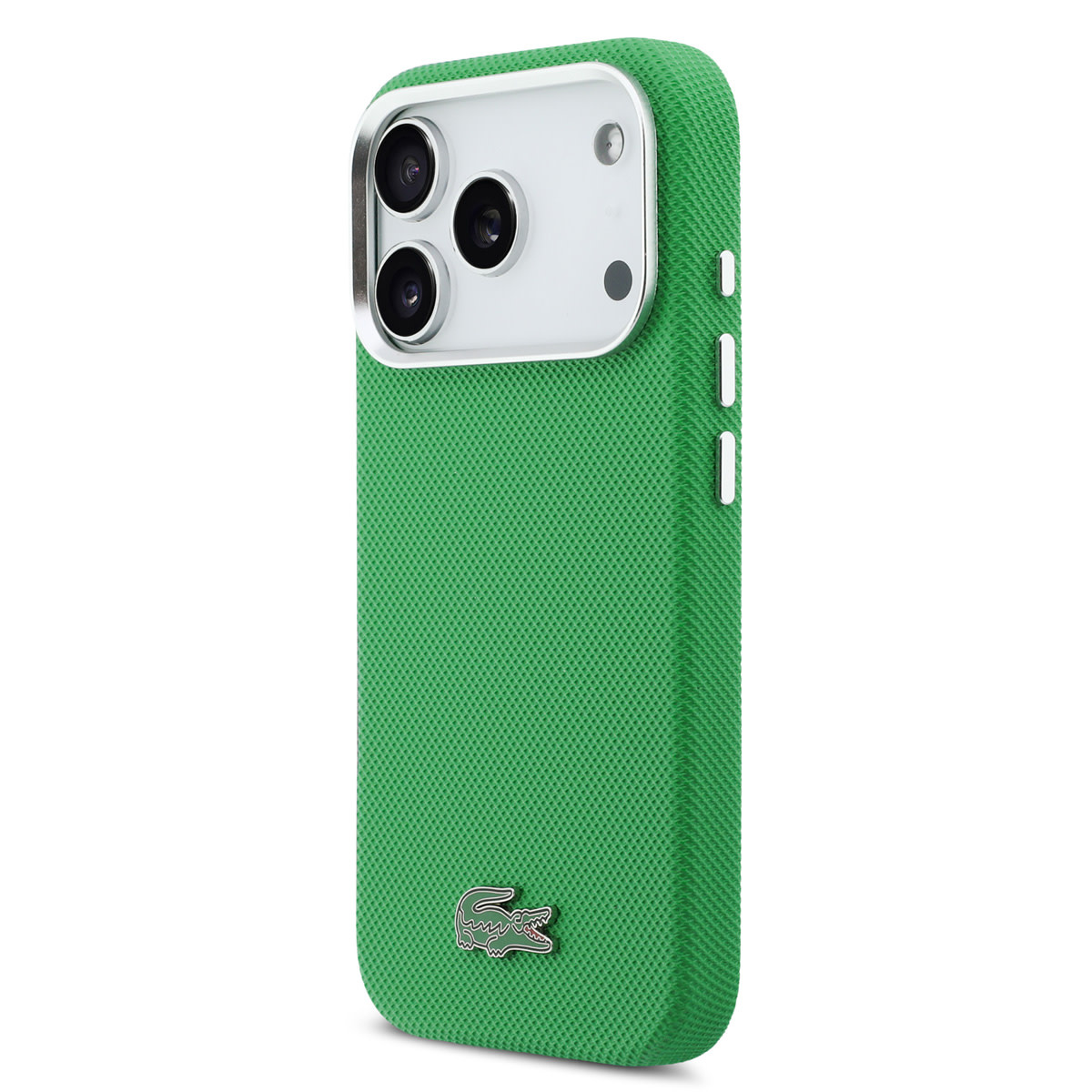 Lacoste 17 Pro hoesje - MagSafe - Metal Edges - Iconic Petit Pique Logo - Estragongroen - detail 1