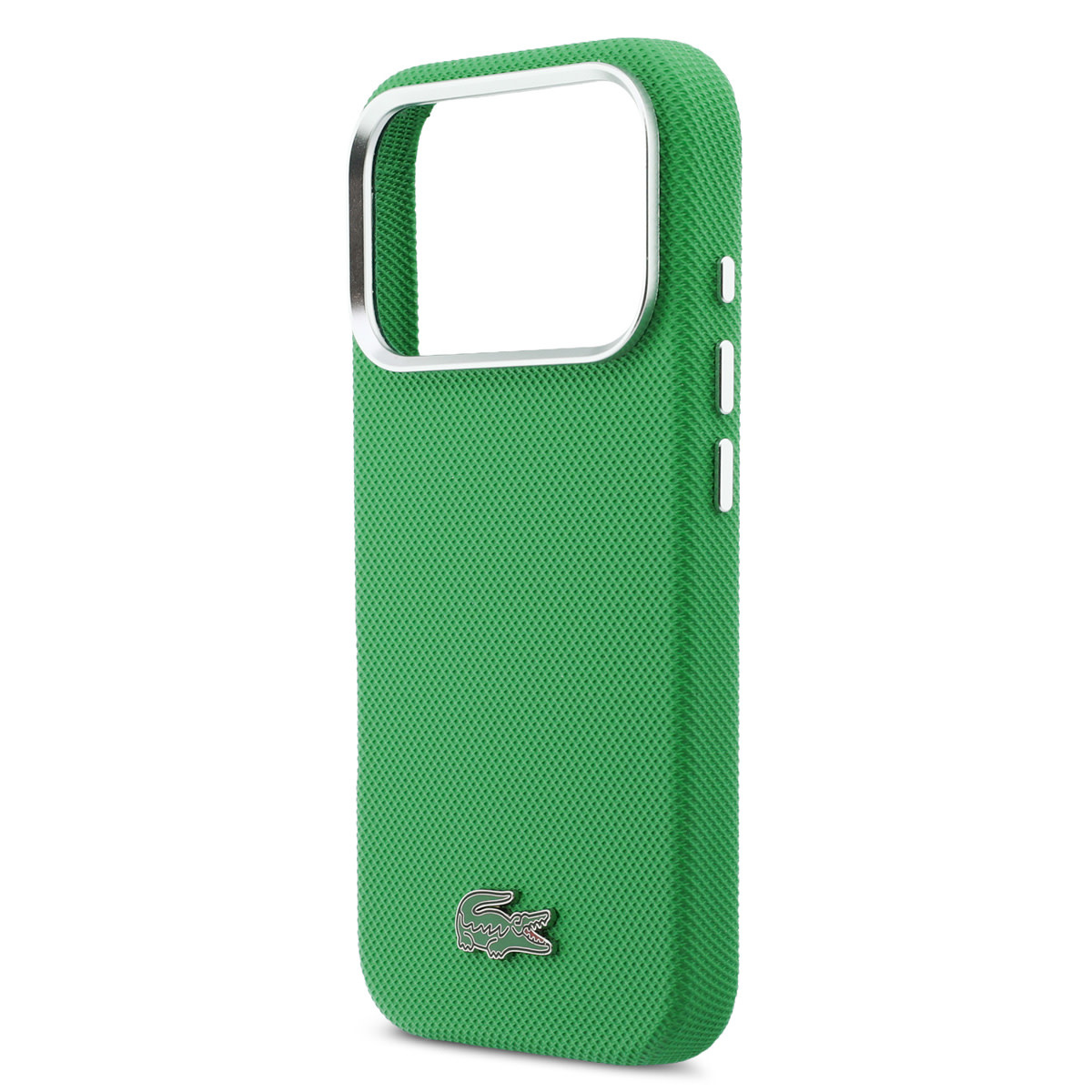 Lacoste 17 Pro hoesje - MagSafe - Metal Edges - Iconic Petit Pique Logo - Estragongroen - detail 4