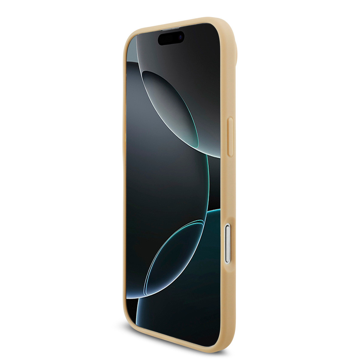 Lacoste iPhone 17 Air hoesje - MagSafe - Monogramme Print With Gold Logo - Beige - detail 6