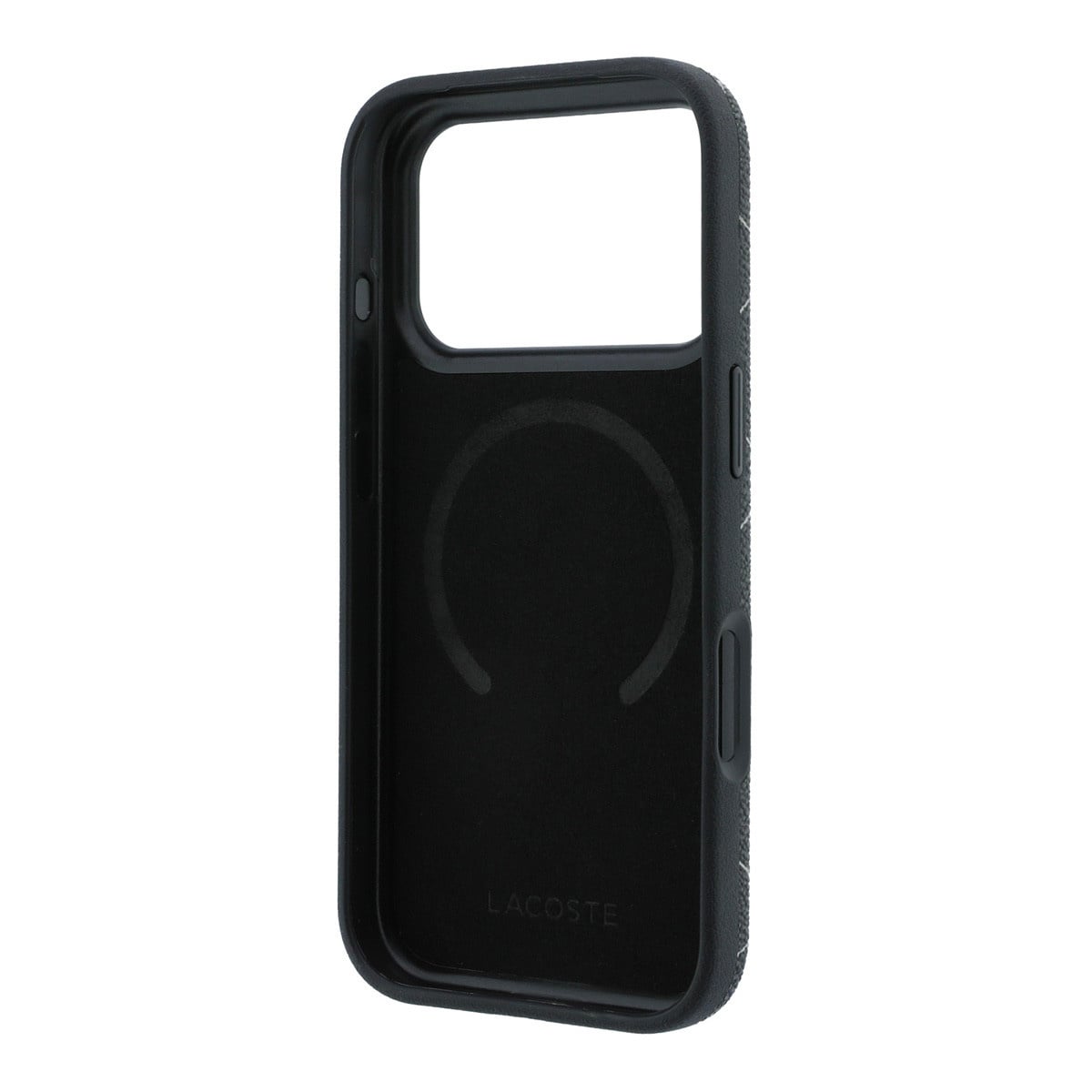 Lacoste iPhone 18 Pro Case hard shell - MagSafe - PVC - The Blend - ring stand Zwart - detail 7