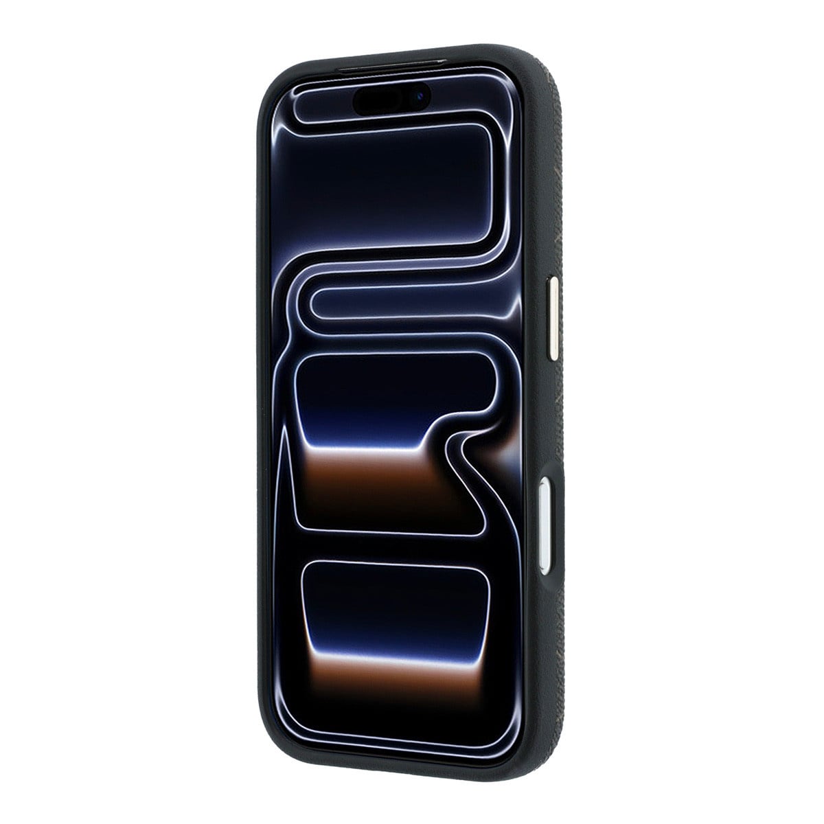 Lacoste iPhone 18 Pro Max Case hard shell - MagSafe - PVC - The Blend - ring stand Brown/Light Goud - detail 4