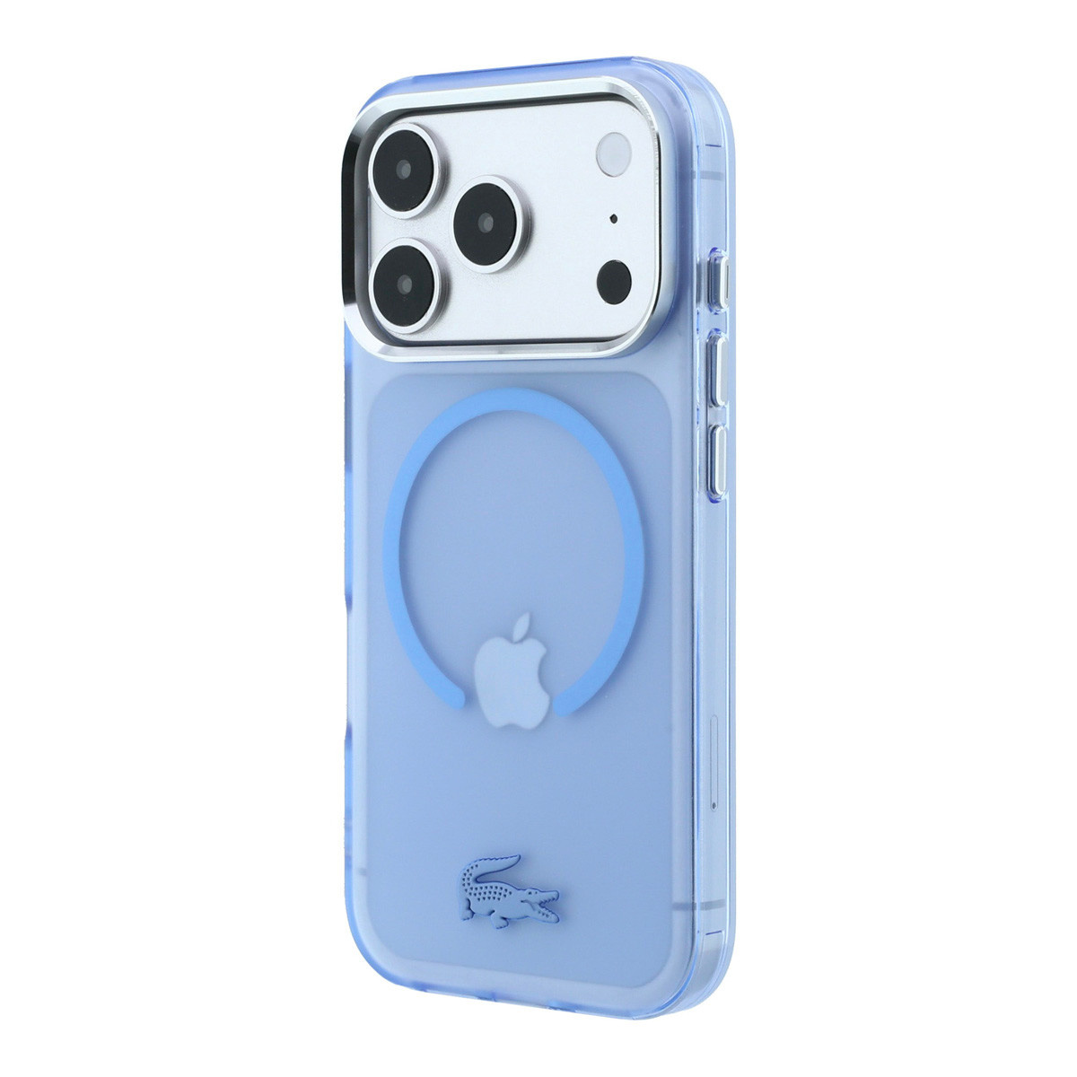Lacoste iPhone 18 Pro Max hoesje - HC Magsafe IML Frosted - Blauw - detail 1