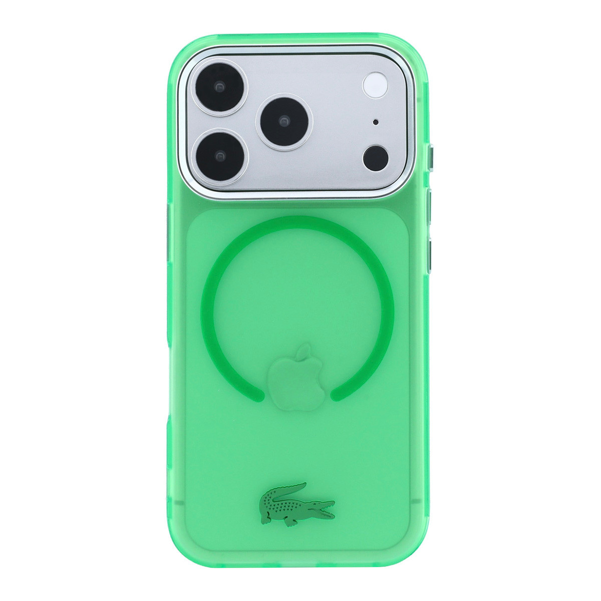 Lacoste iPhone 18 Pro Max hoesje - HC Magsafe IML Frosted Estragon - Groen - detail 2