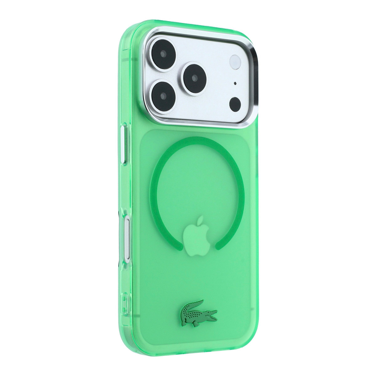 Lacoste iPhone 18 Pro Max hoesje - HC Magsafe IML Frosted Estragon - Groen - detail 3