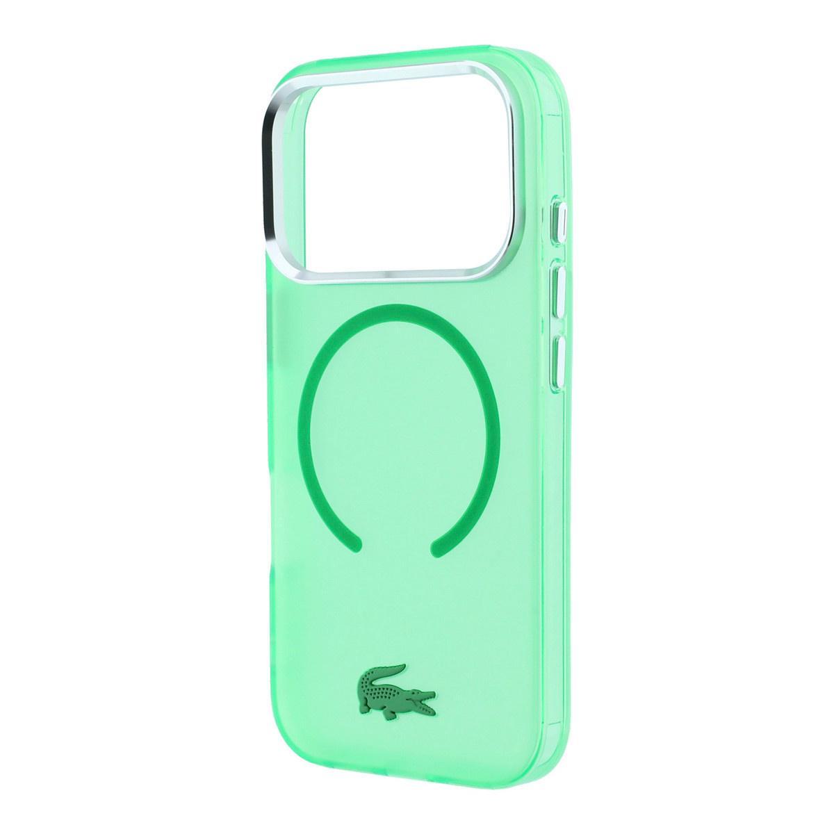 Lacoste iPhone 18 Pro Max hoesje - HC Magsafe IML Frosted Estragon - Groen - detail 5