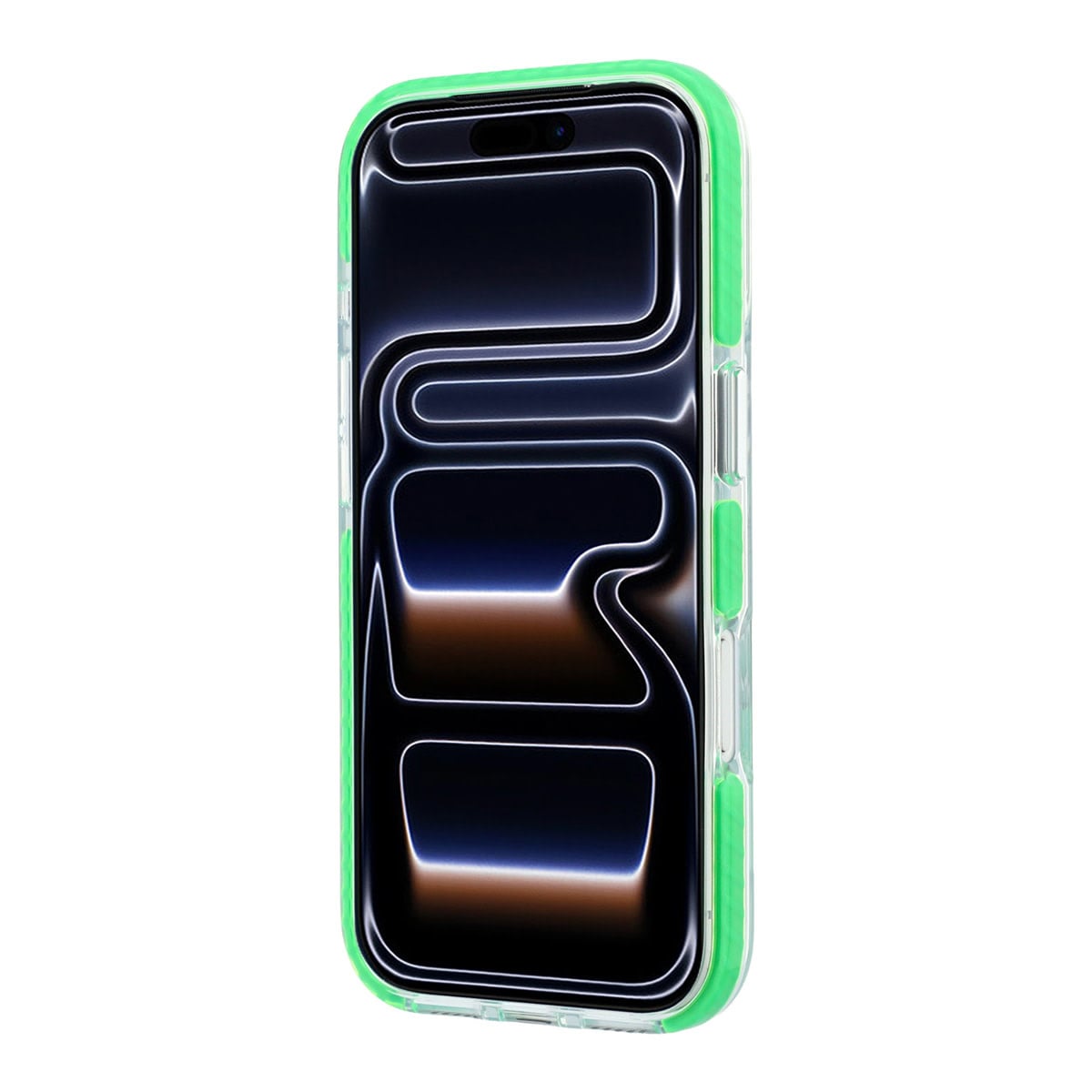 Lacoste iPhone 18 Pro Max Case hard shell - MagSafe - IML - shock-resistant - green edges Clear/Groen - detail 4
