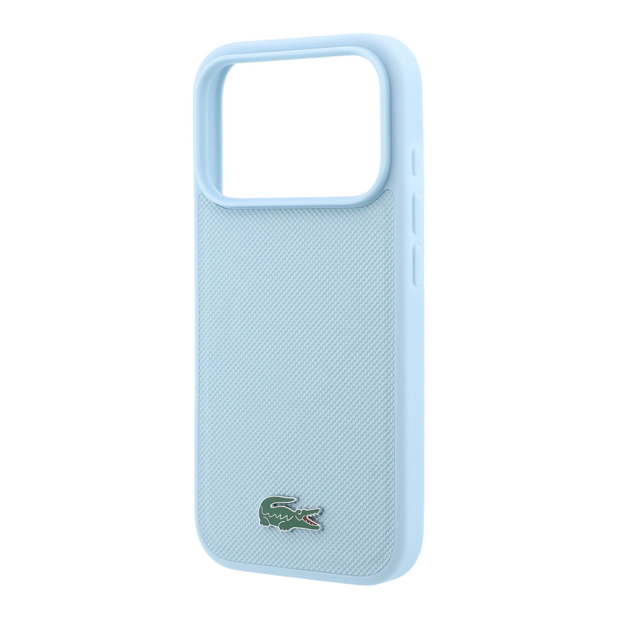 Lacoste iPhone 18 Pro Max Case hard shell - MagSafe - Petit Pique - PVC - lacquered logo Lichtblauw - detail 5