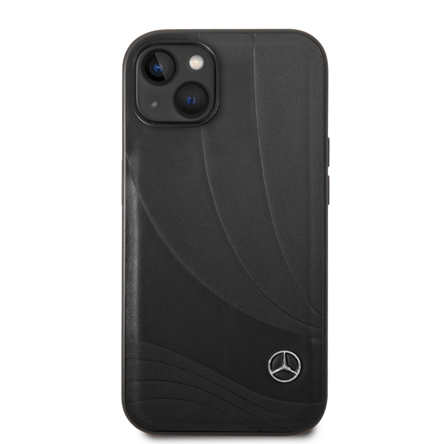 Mercedes-Benz iPhone 14 Plus hoesje - Genuine Leather - New Wave III - Zwart - detail 2