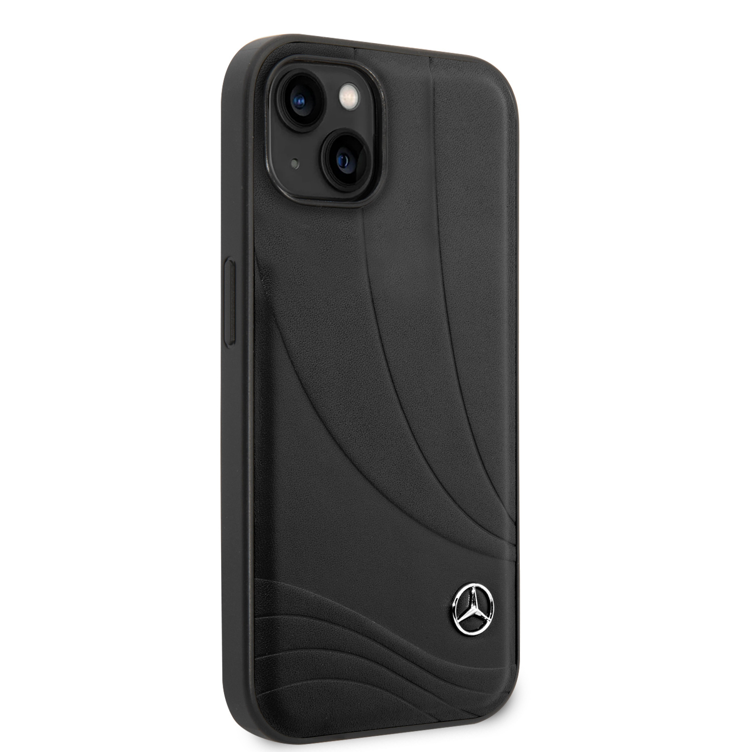 Mercedes-Benz iPhone 14 Plus hoesje - Genuine Leather - New Wave III - Zwart - detail 3