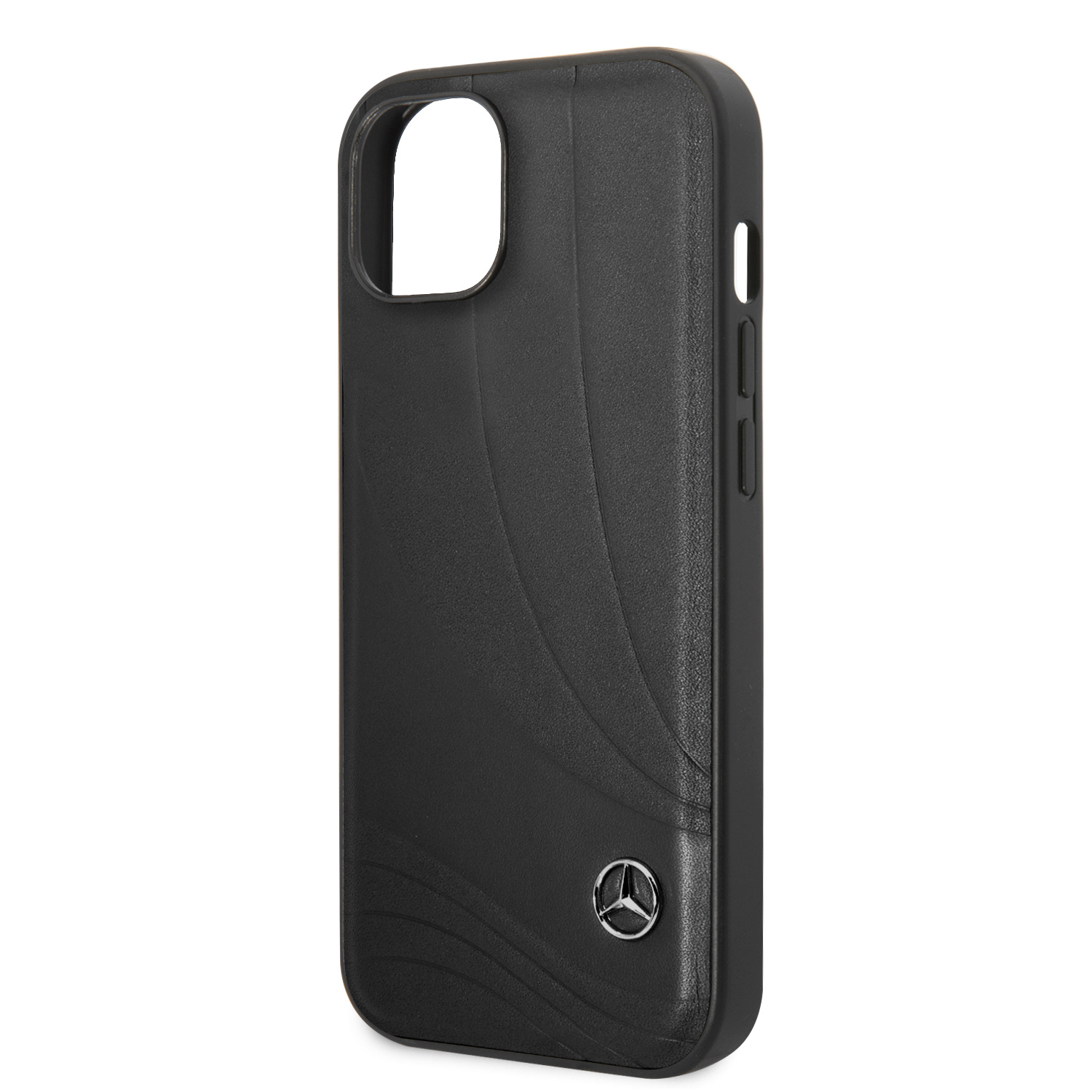 Mercedes-Benz iPhone 14 Plus hoesje - Genuine Leather - New Wave III - Zwart - detail 4