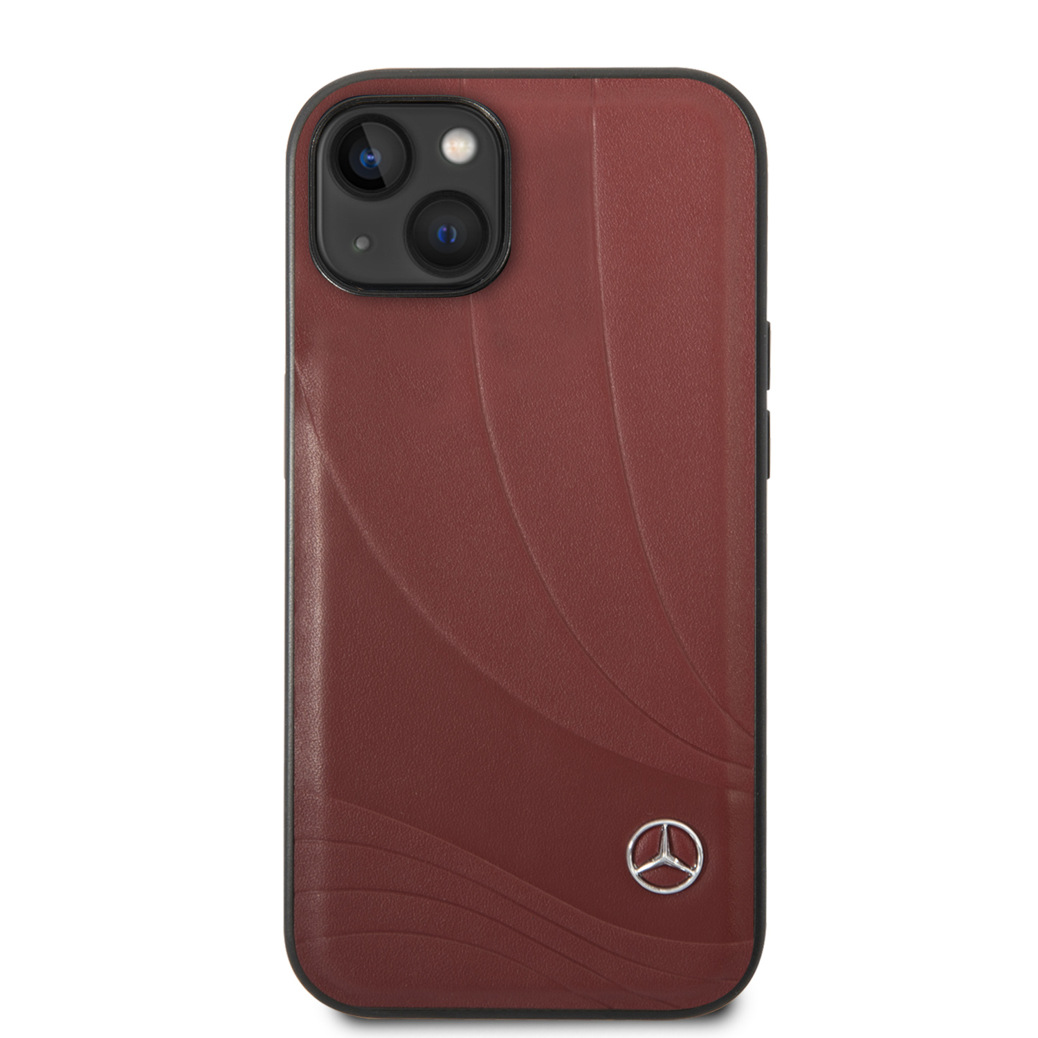 Mercedes-Benz iPhone 14 Plus hoesje - Genuine Leather - New Wave III - Rood - detail 2