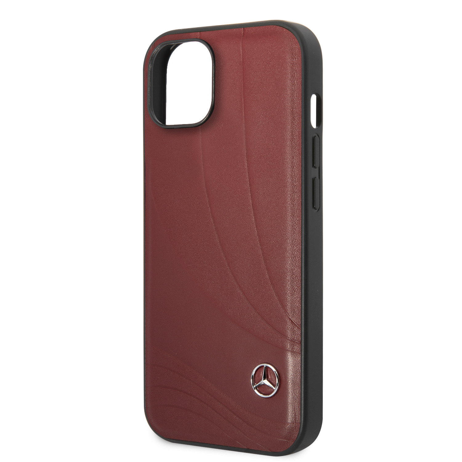 Mercedes-Benz iPhone 14 Plus hoesje - Genuine Leather - New Wave III - Rood - detail 4